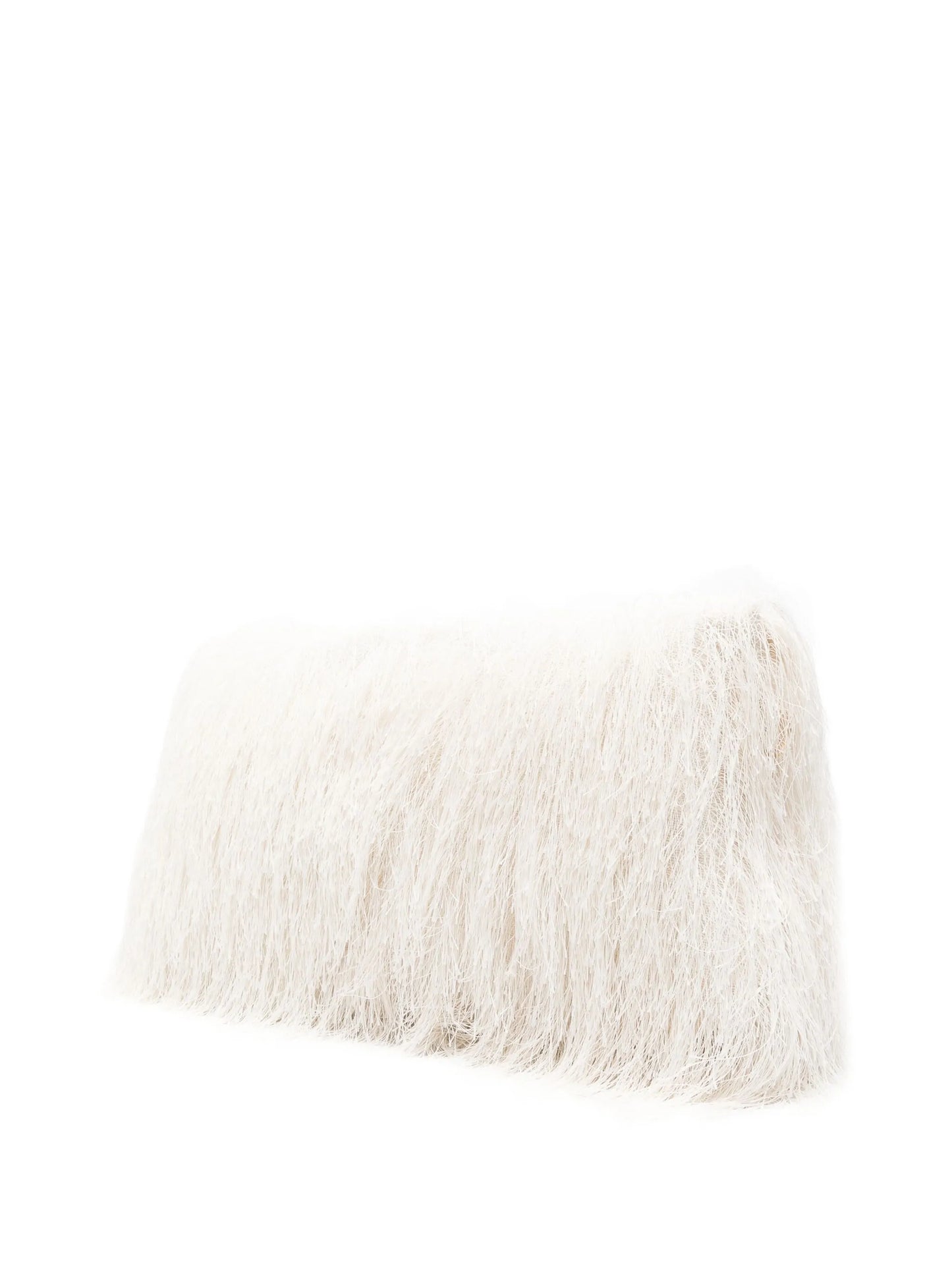 fringed envelope-style clutch bag