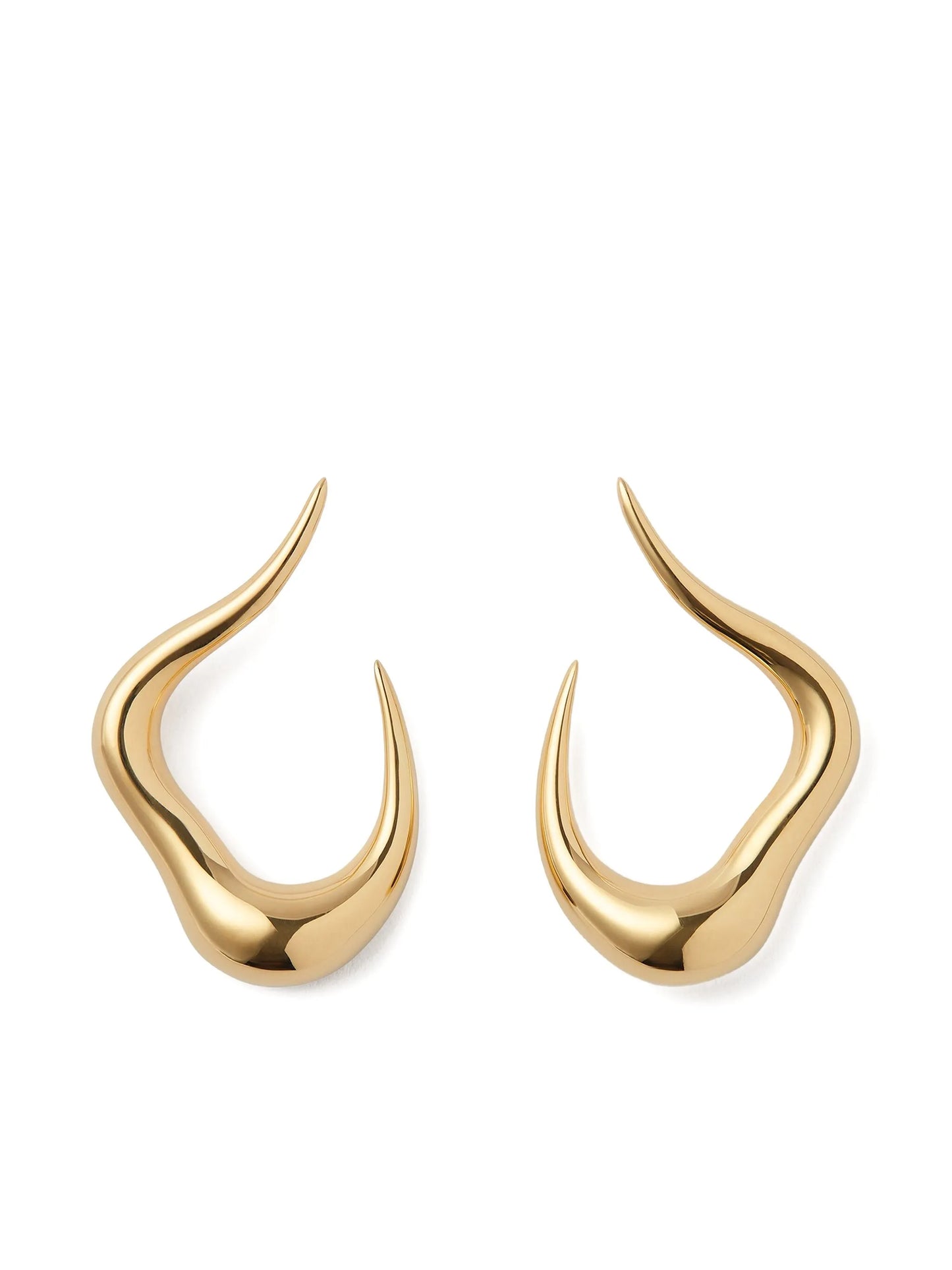 18K yellow gold small Bold Stream earrings