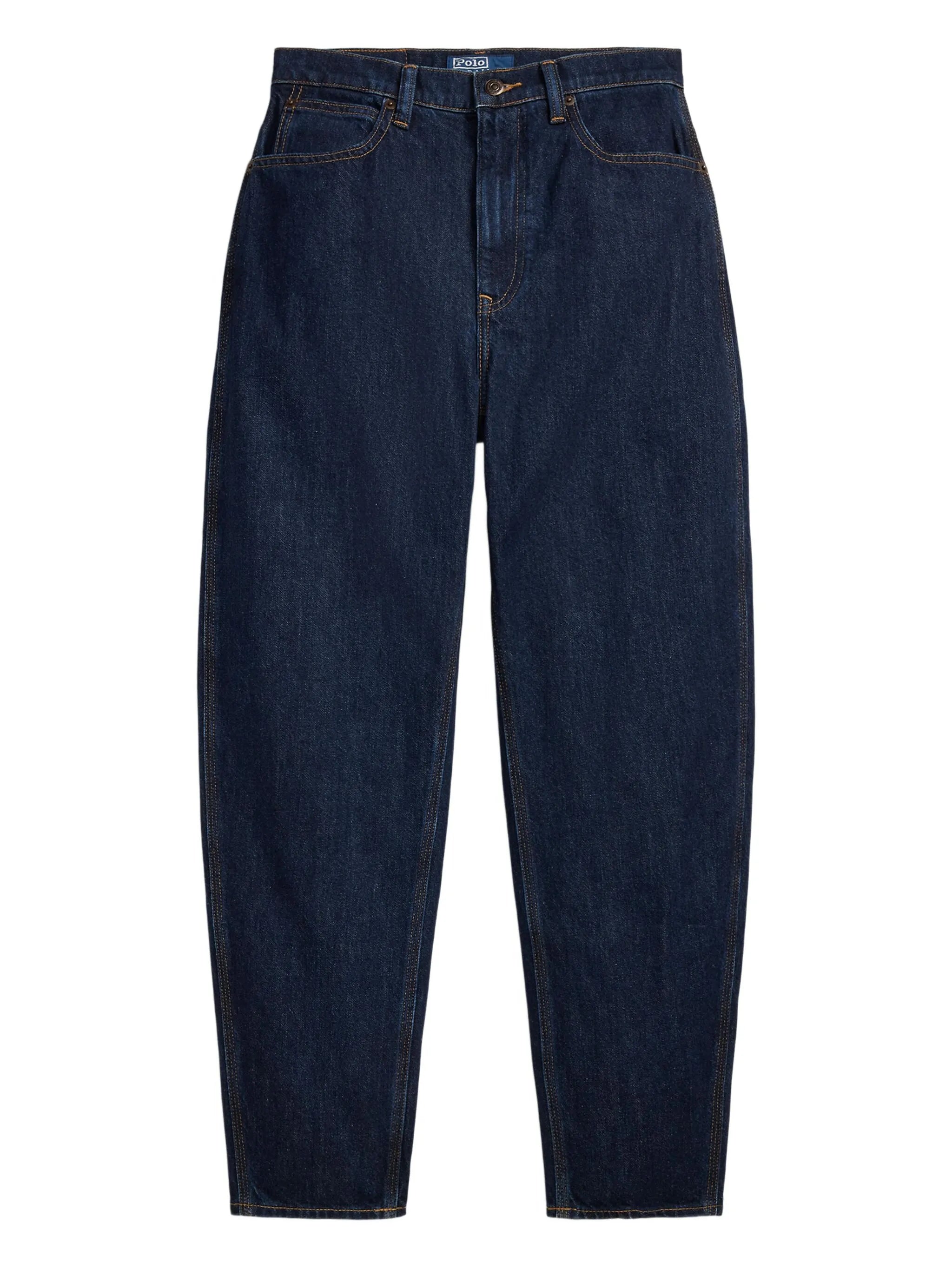 high-waisted jeans