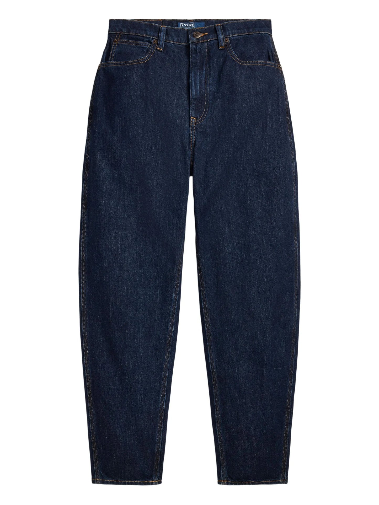 high-waisted jeans
