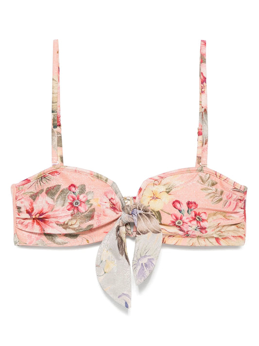 floral print bikini top