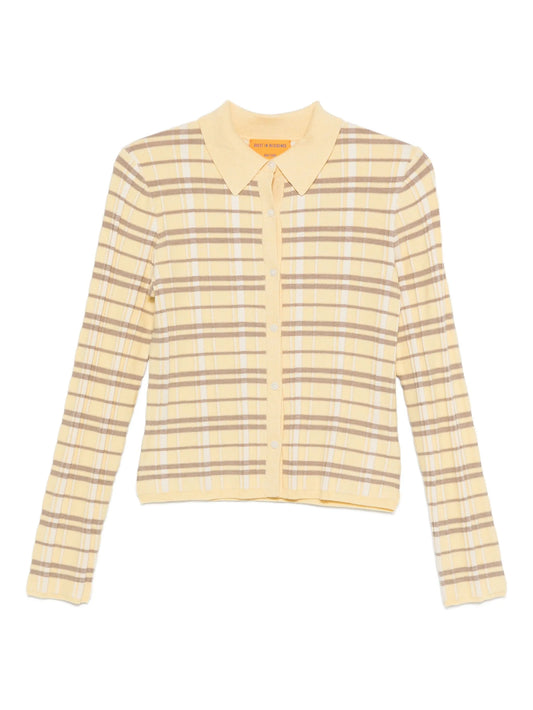 Elle plaid cardigan