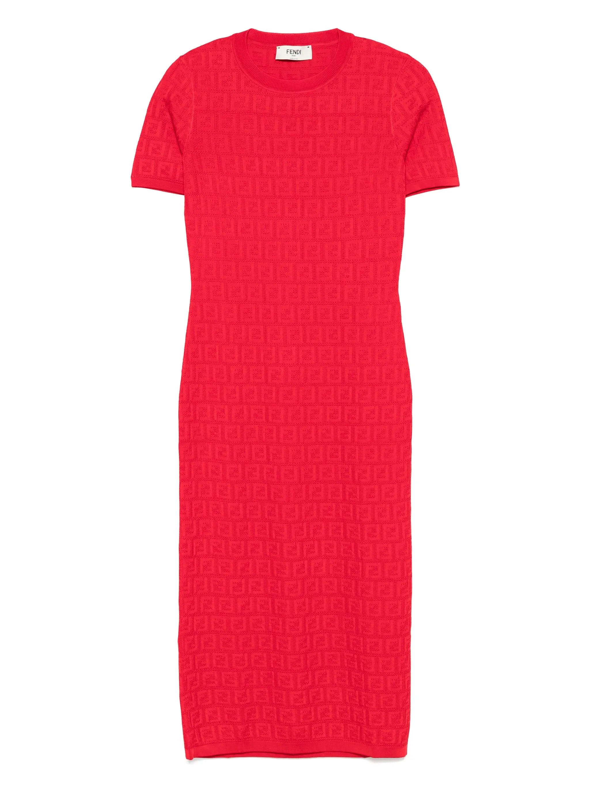 FF-jacquard dress