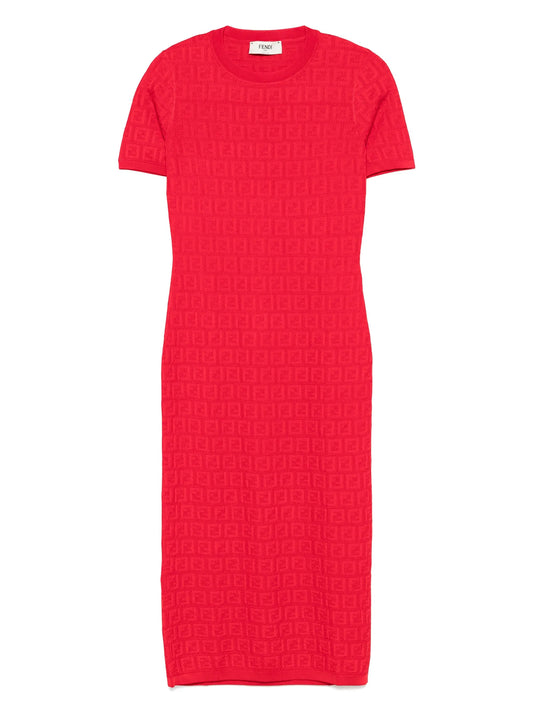FF-jacquard dress