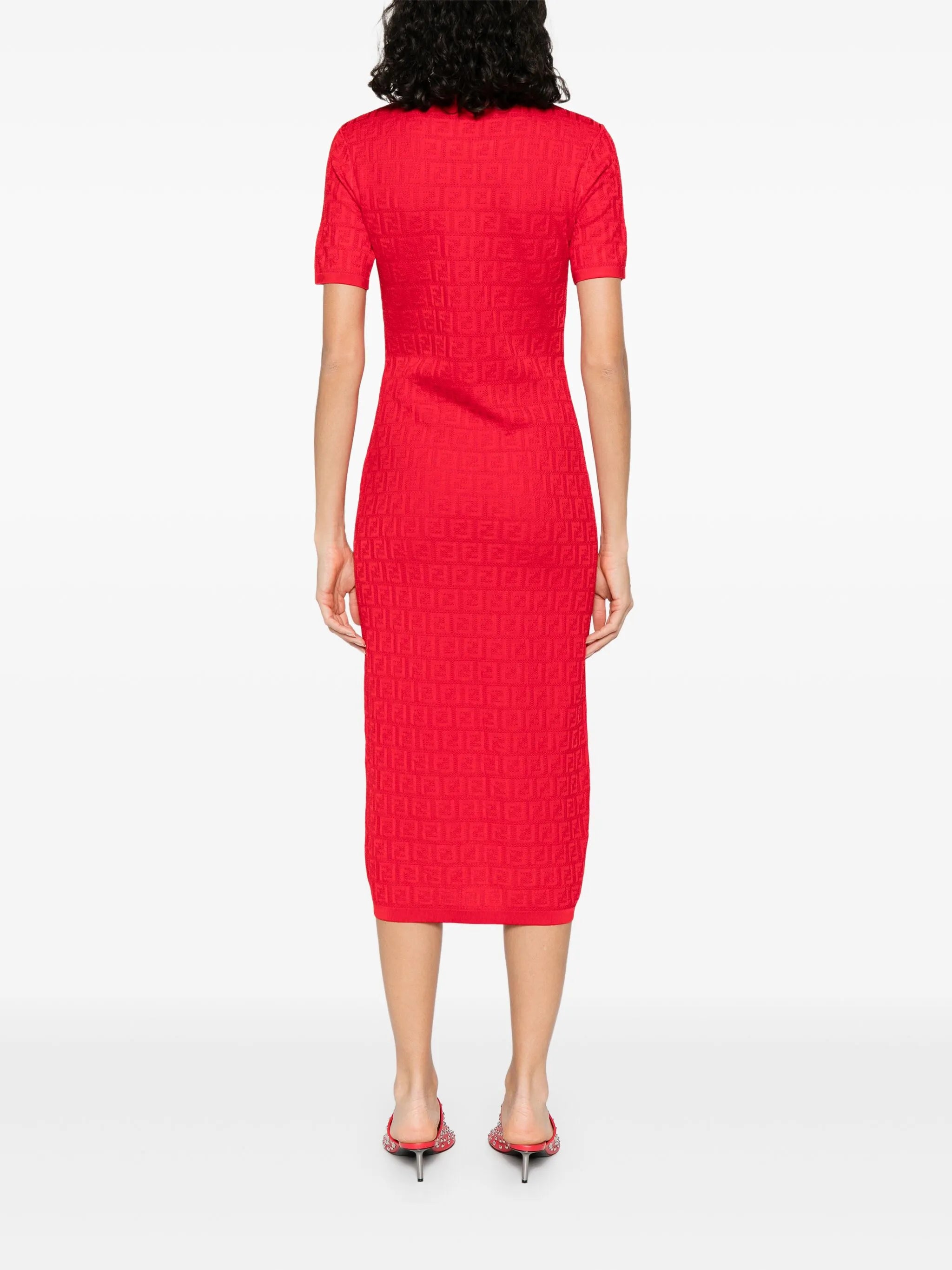 FF-jacquard dress