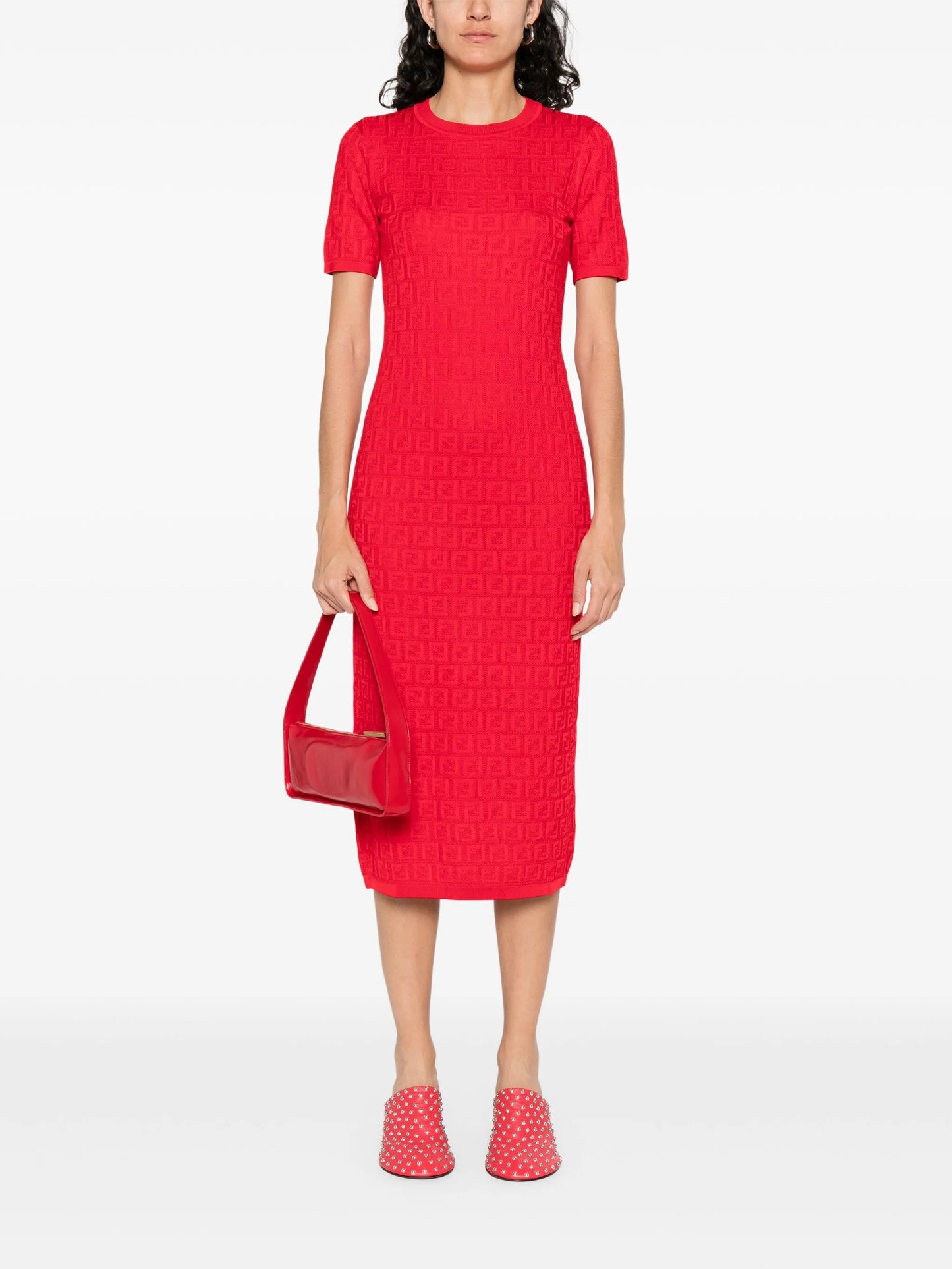 FF-jacquard dress