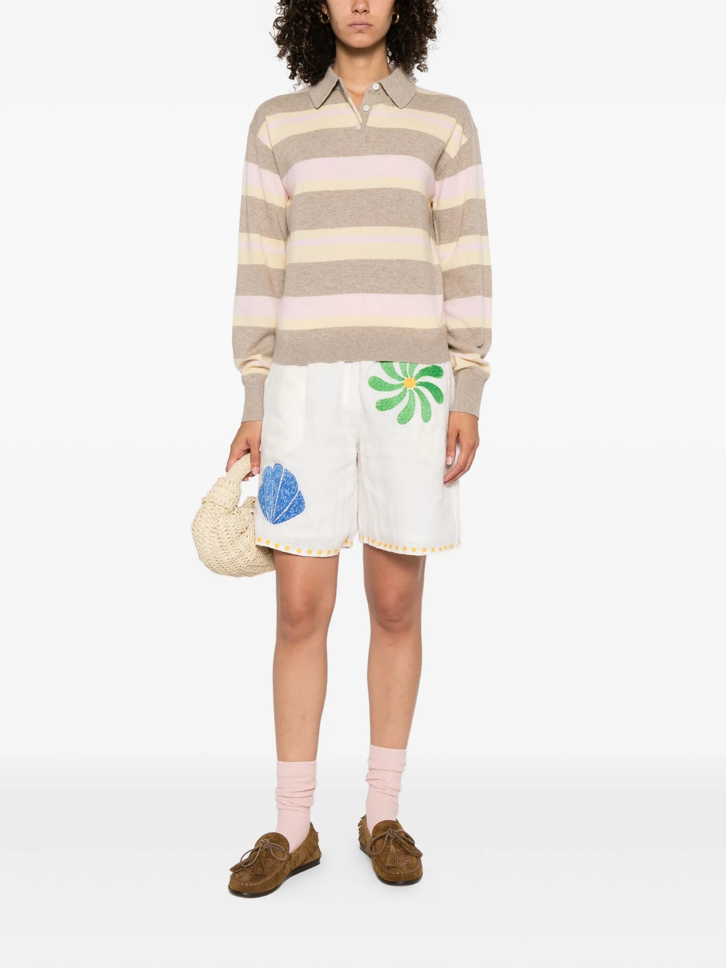 striped polo shirt
