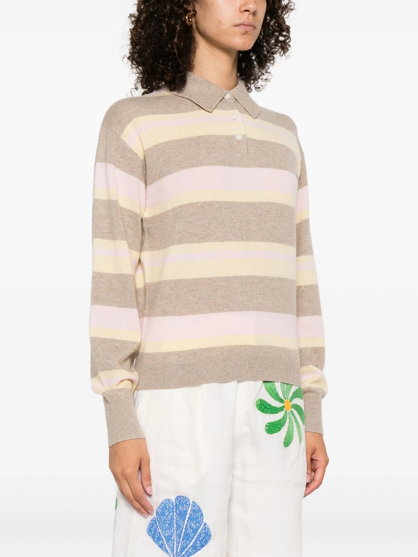 striped polo shirt