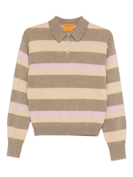 striped polo shirt