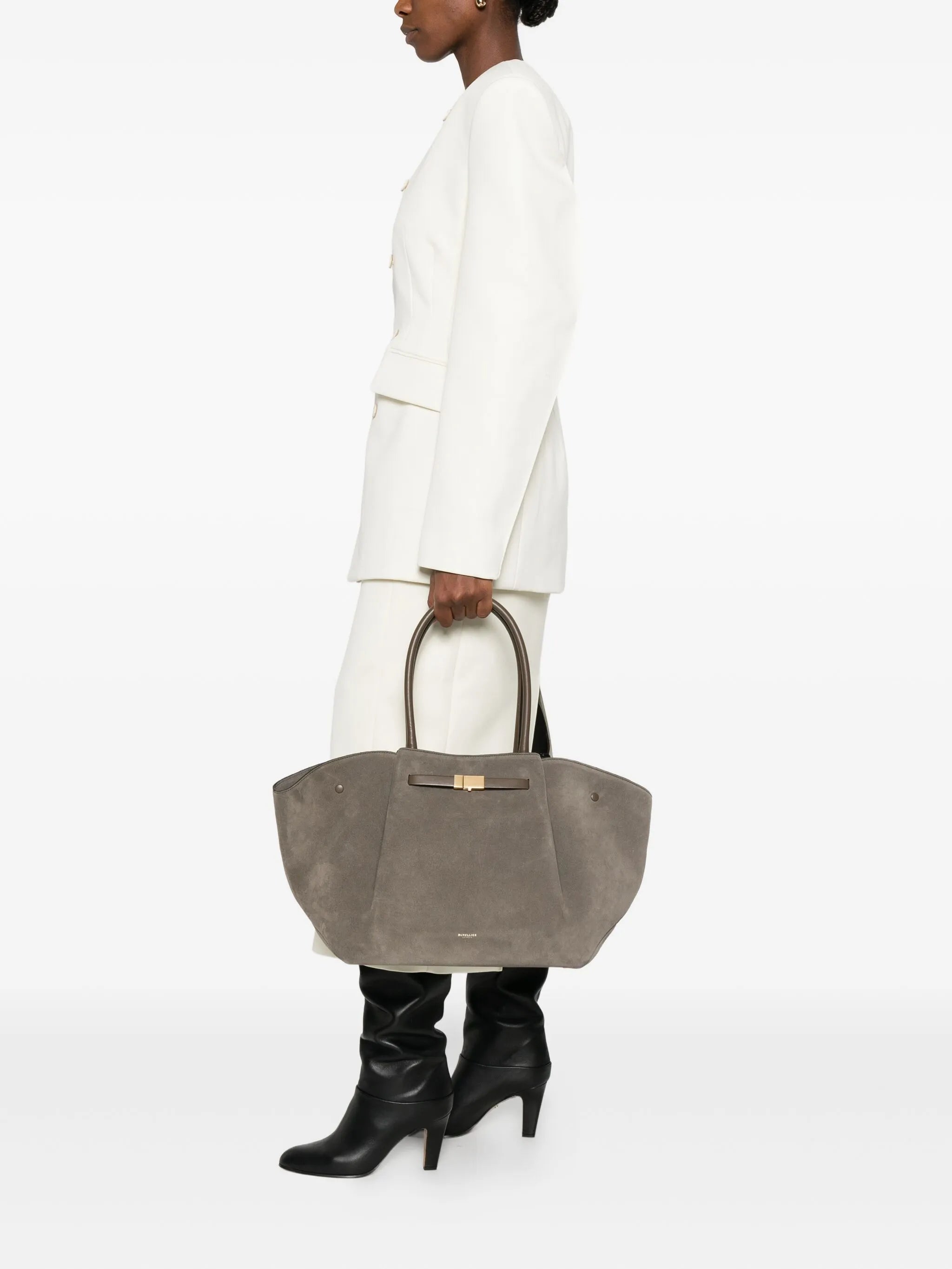 New York suede tote bag