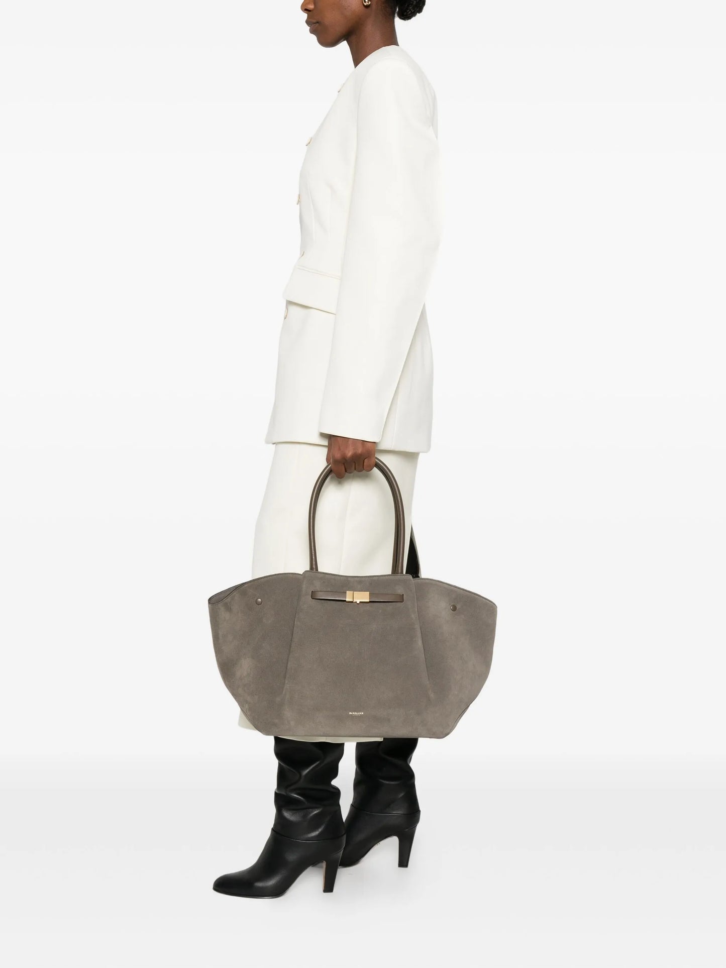 New York suede tote bag