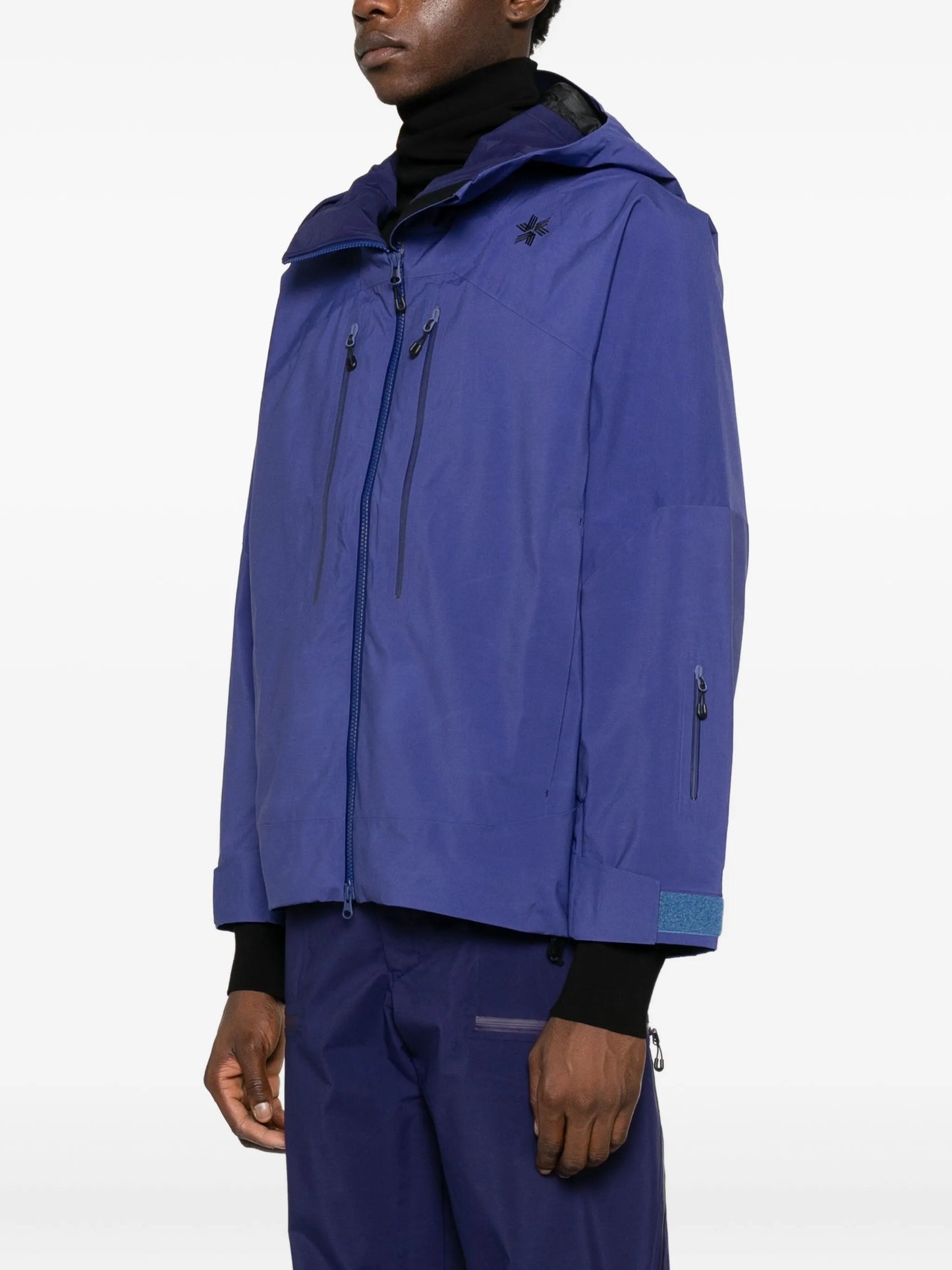 zip-up waterproof ski jacket