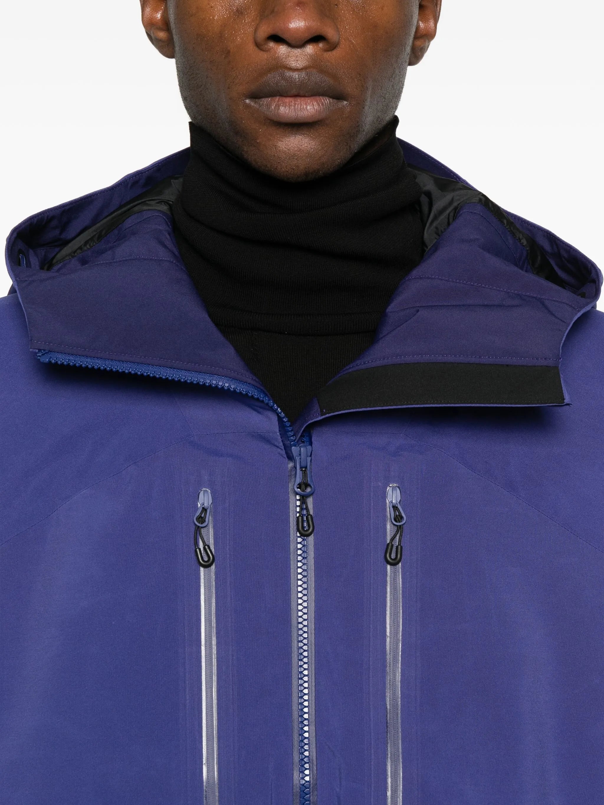 zip-up waterproof ski jacket