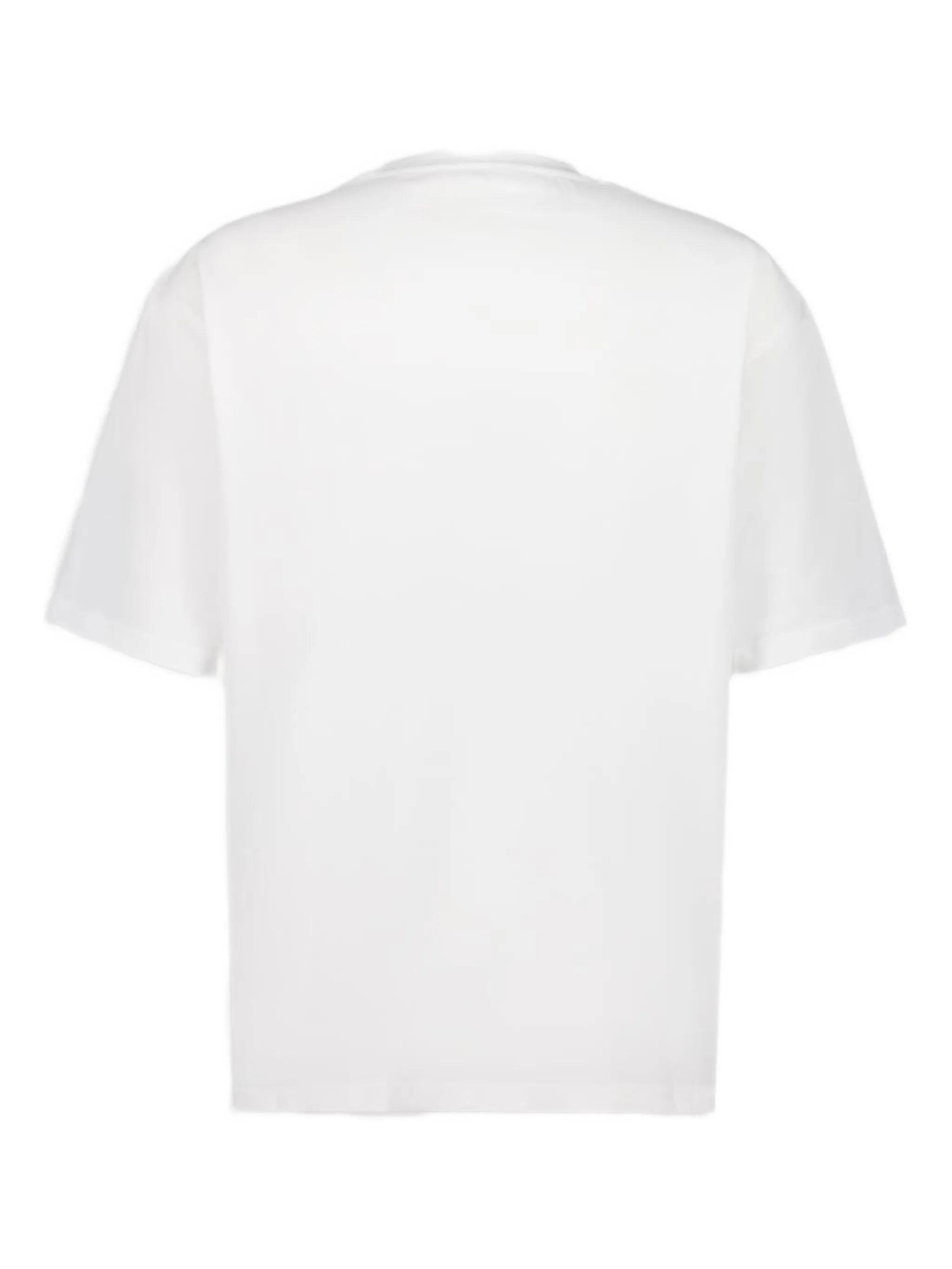 floral-embroidered T-shirt
