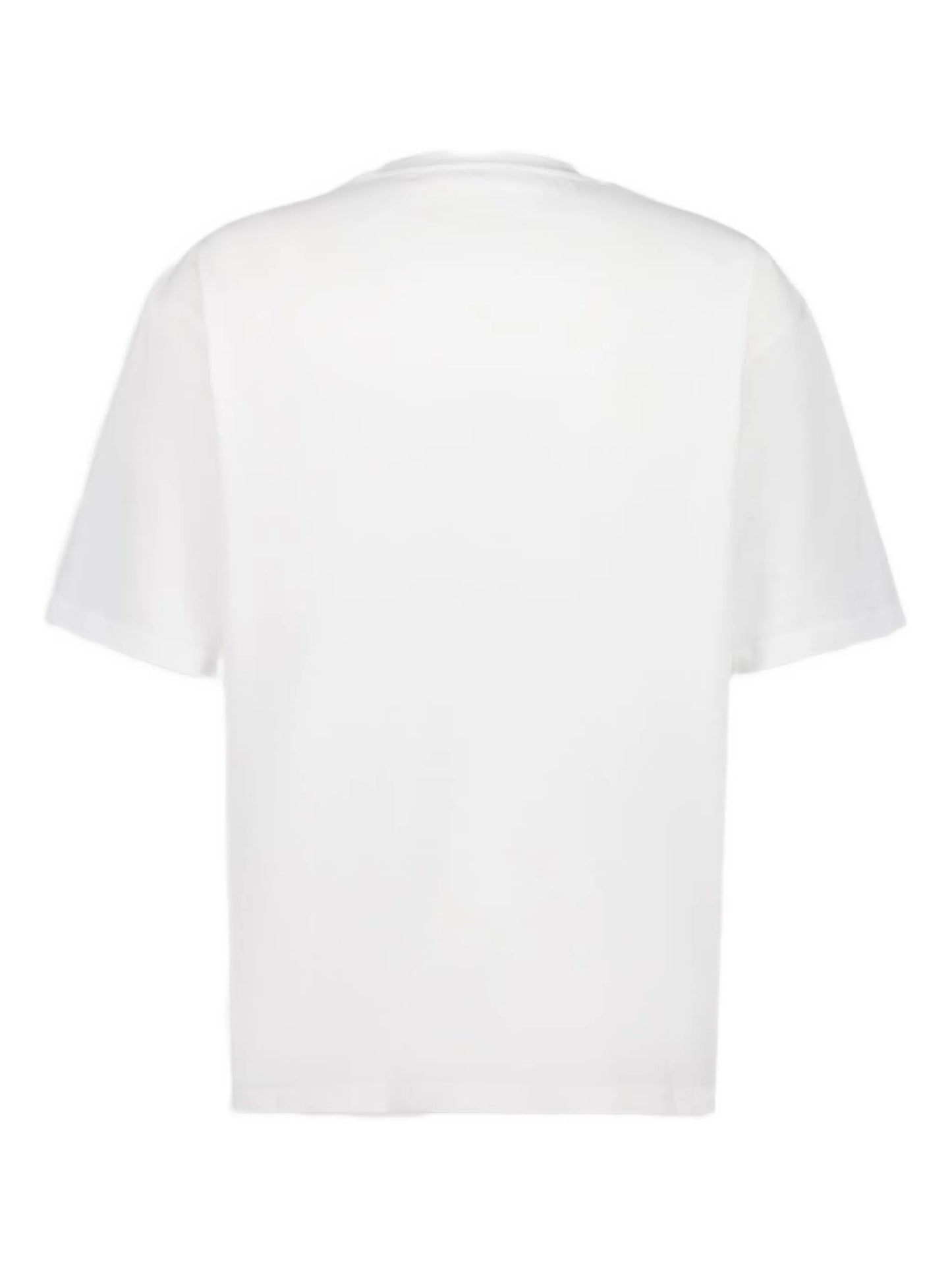 floral-embroidered T-shirt