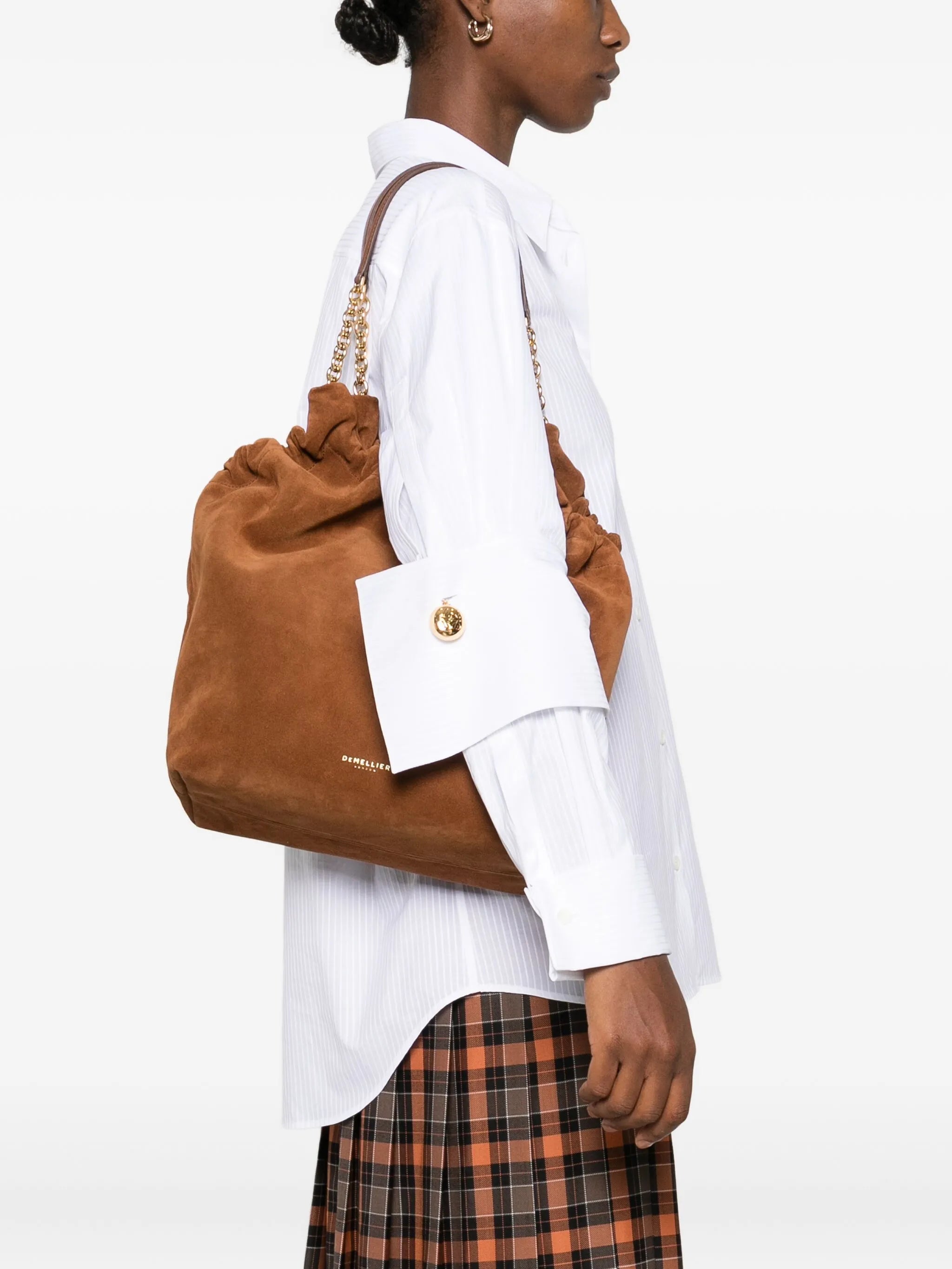 Miami suede shoulder bag