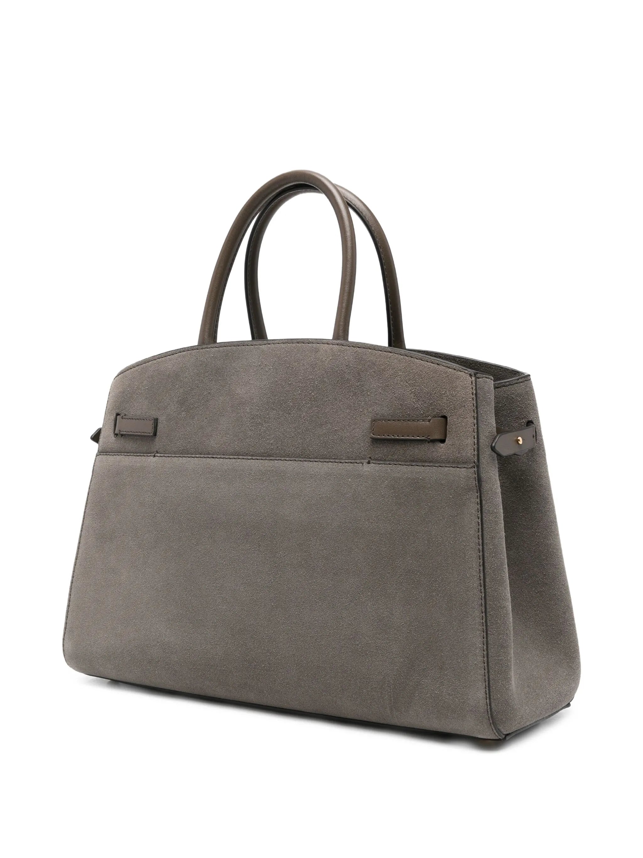 Midi Hudson suede bag