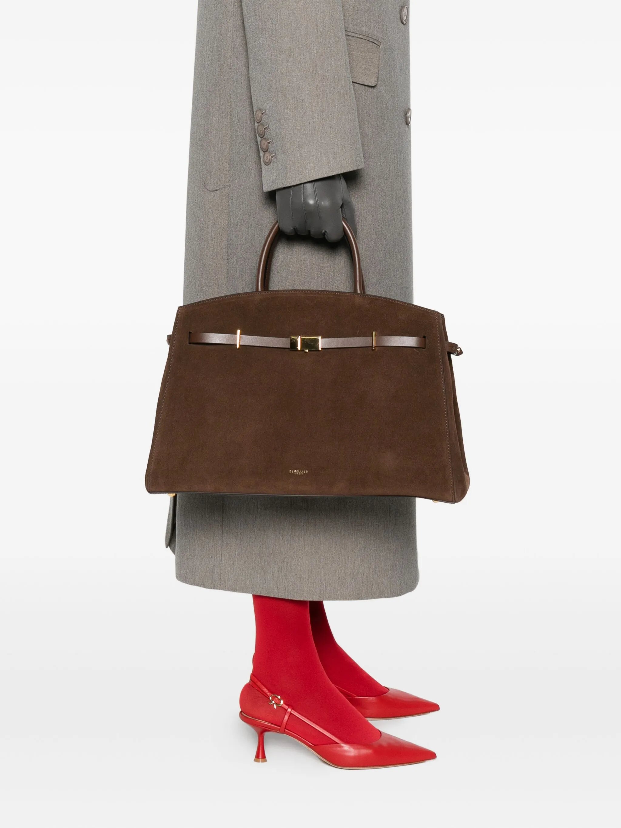 Hudson suede tote bag
