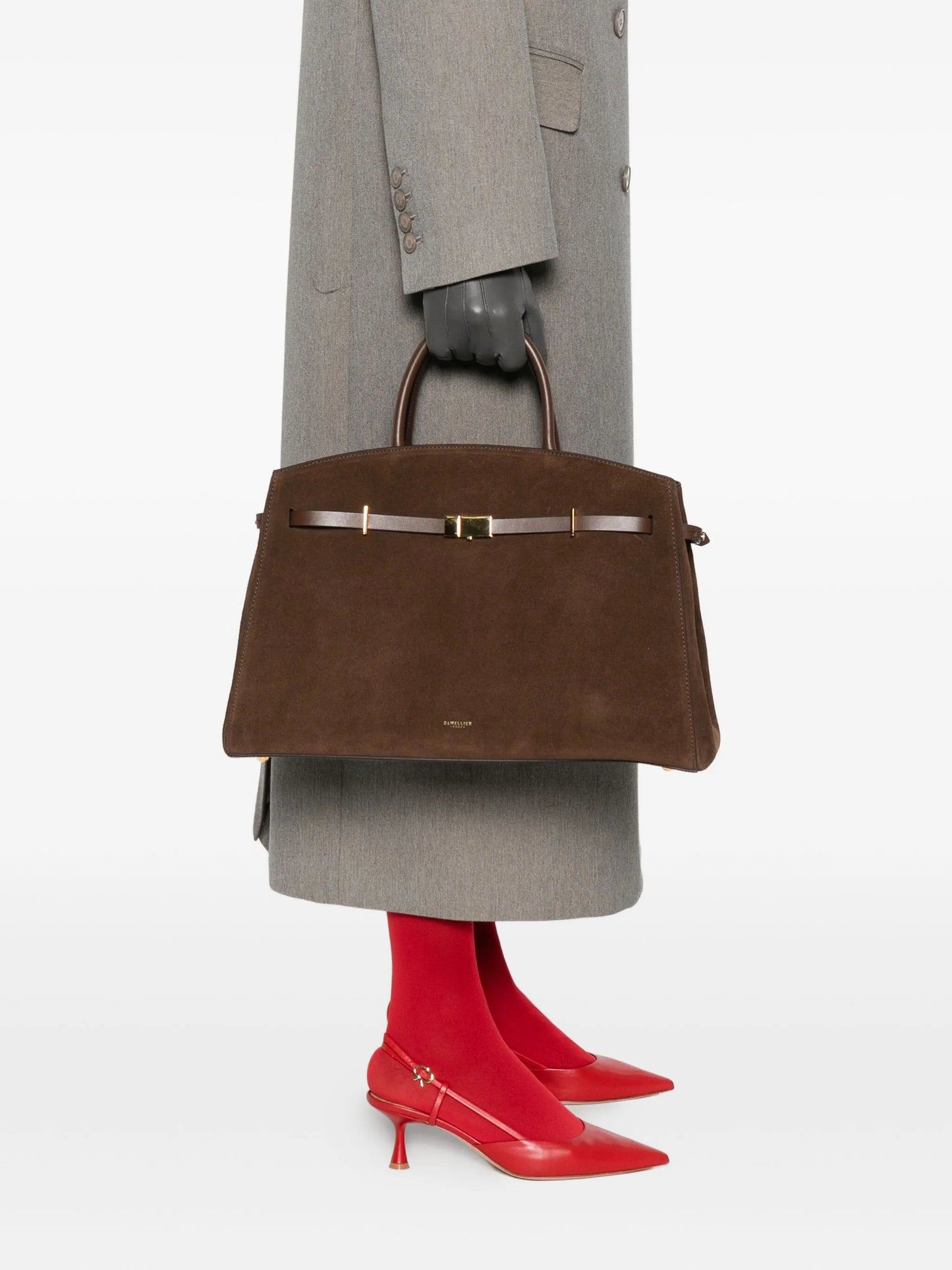 Hudson suede tote bag