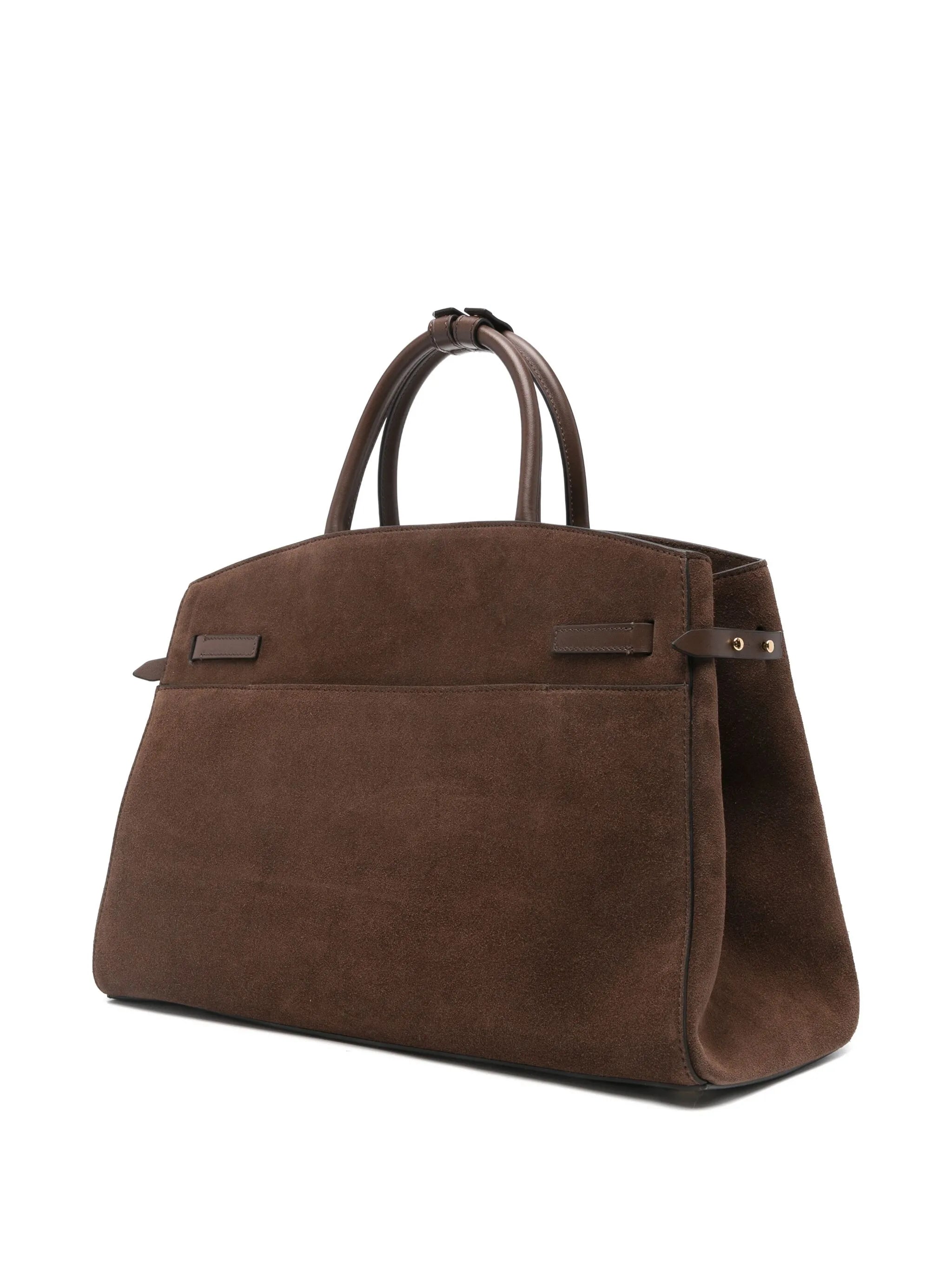 Hudson suede tote bag