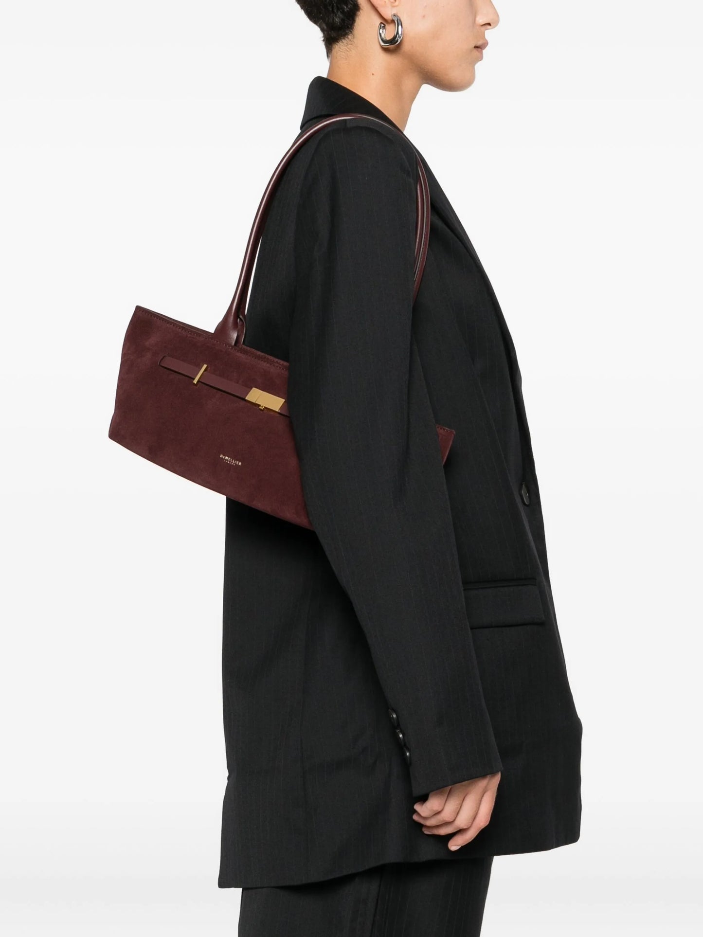 New York suede shoulder bag