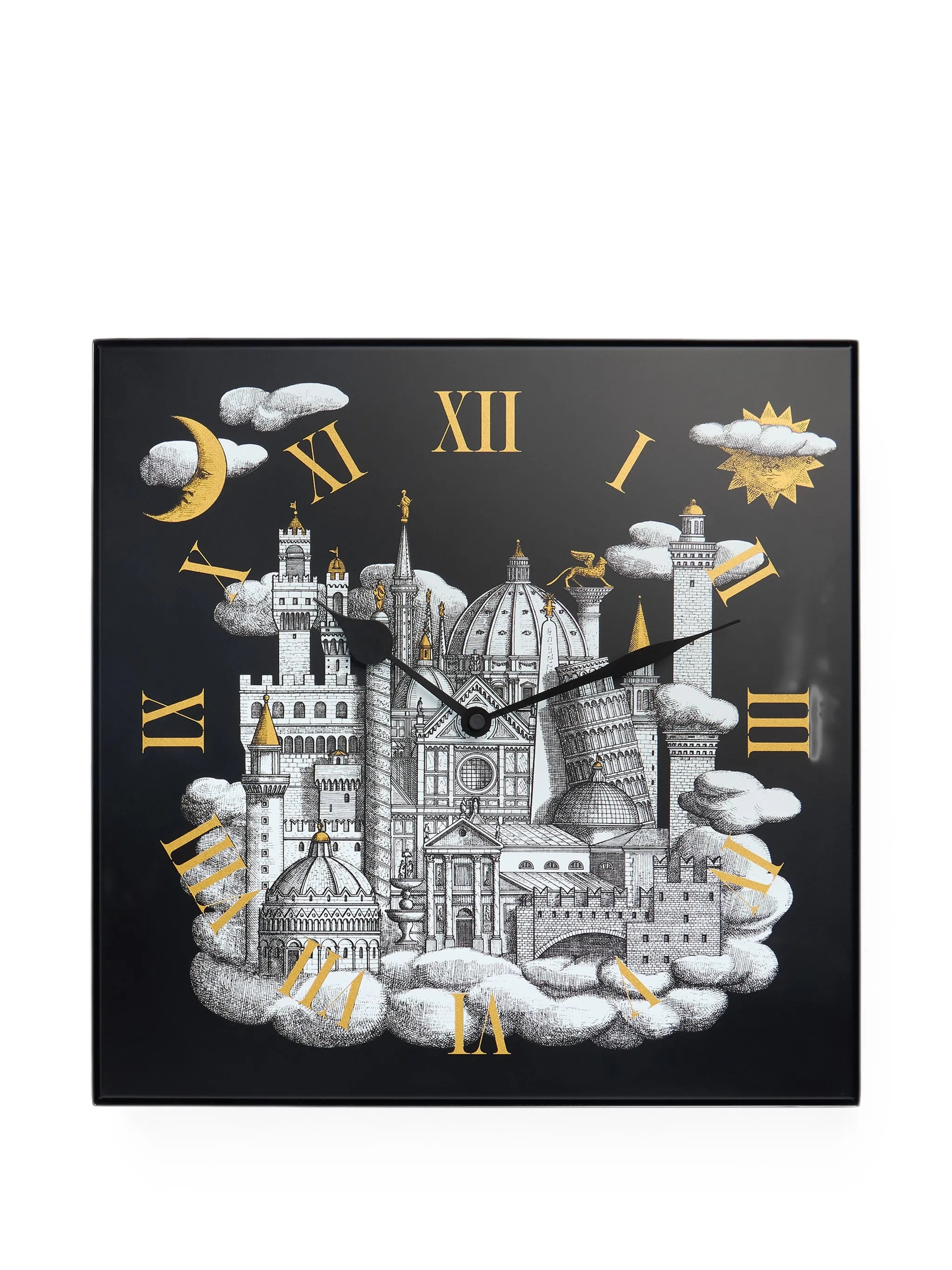 architectural-motif wall clock