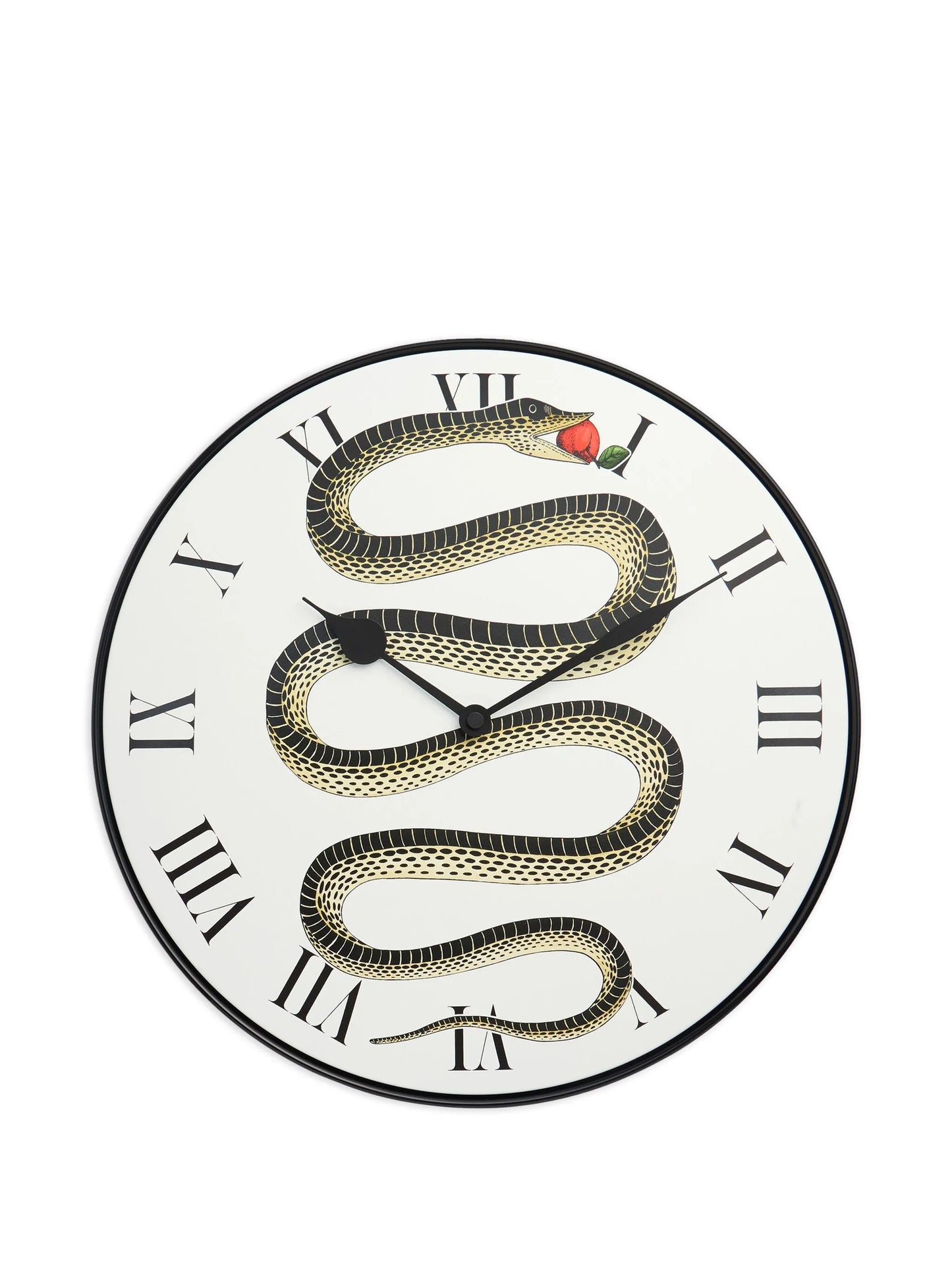 snake-motif wall clock