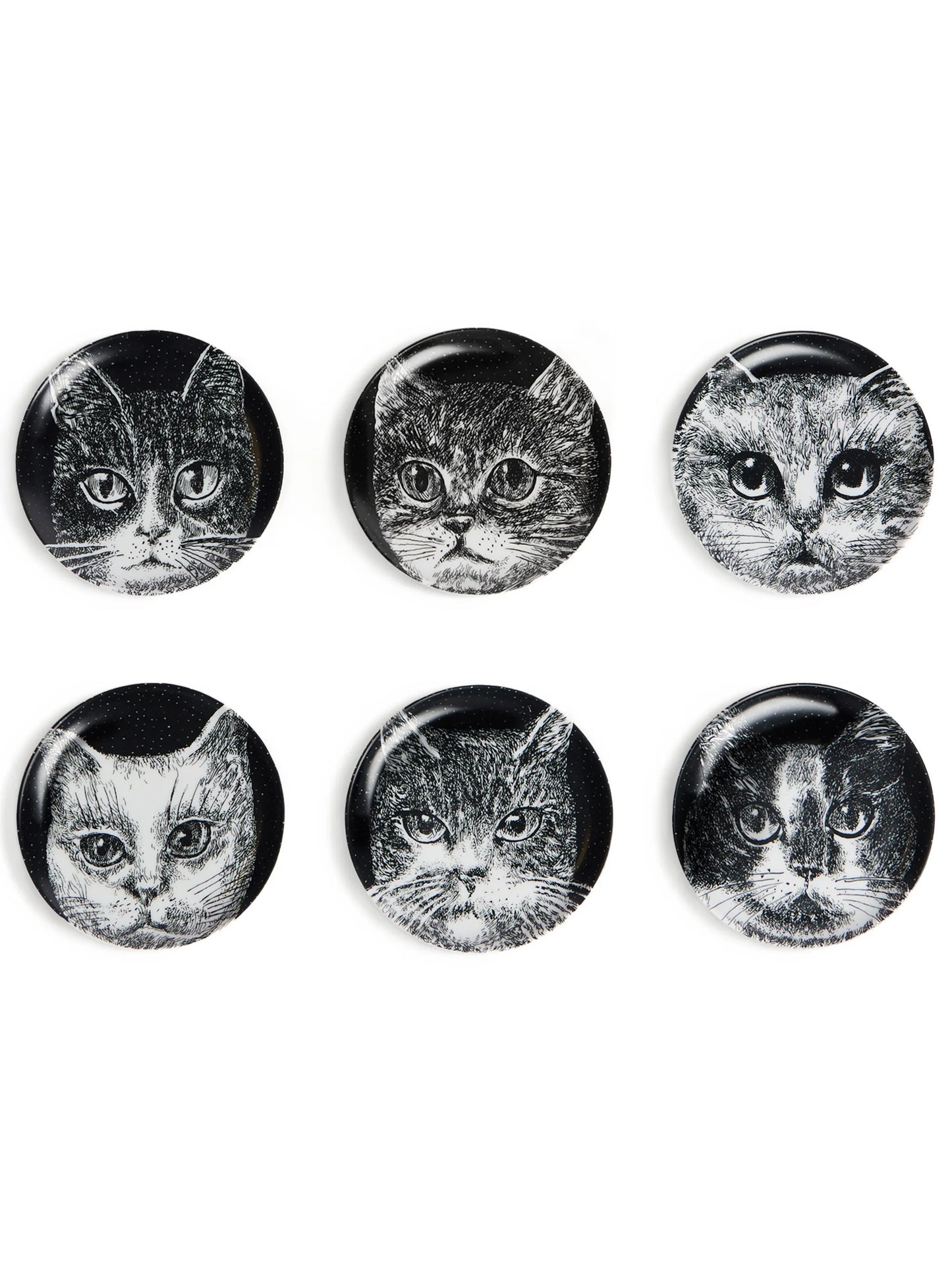 Gatti cat-print plates (set of six)