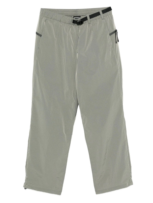 belted ripstop track pants