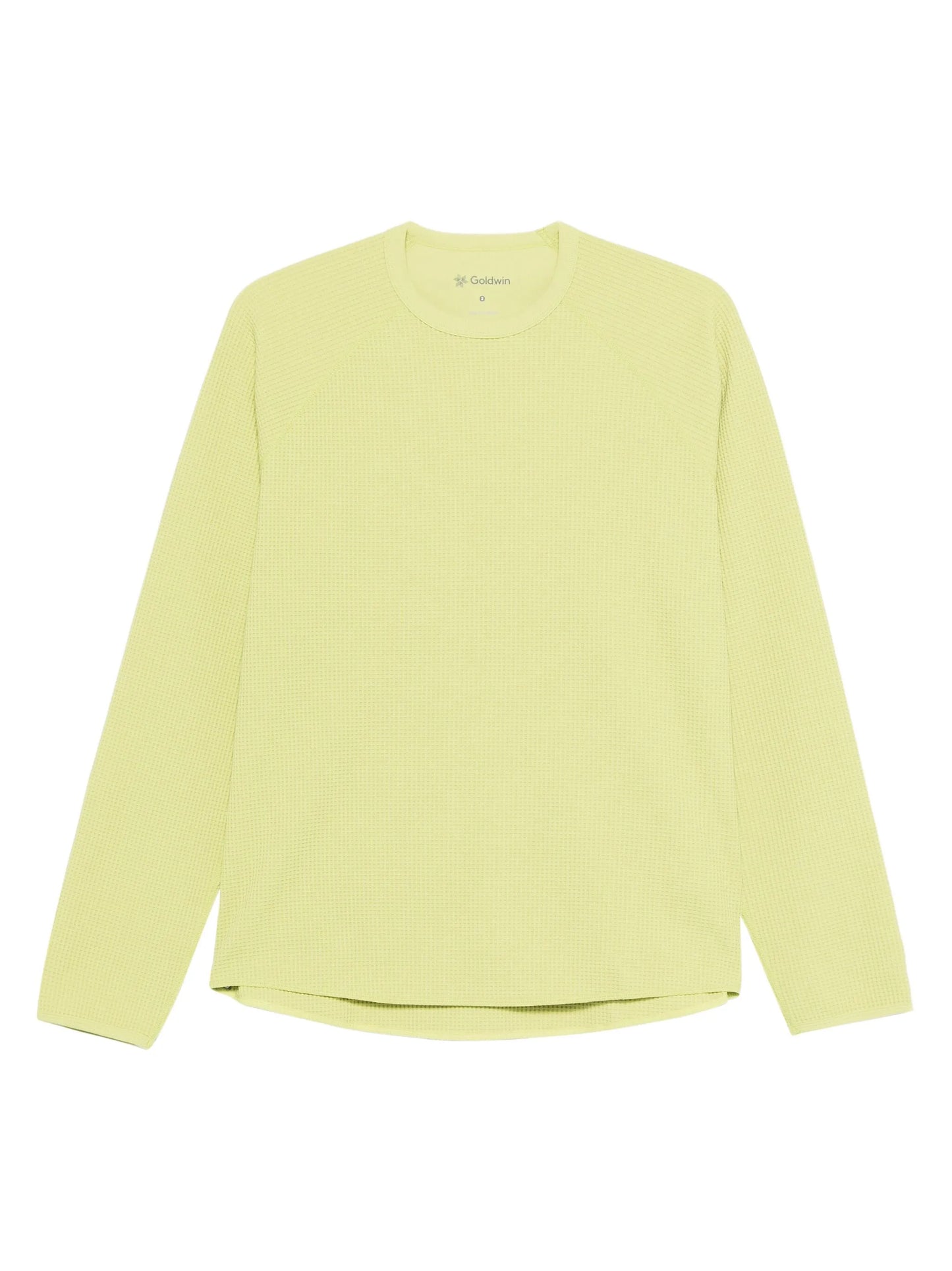 long-sleeve waffle-knit T-shirt