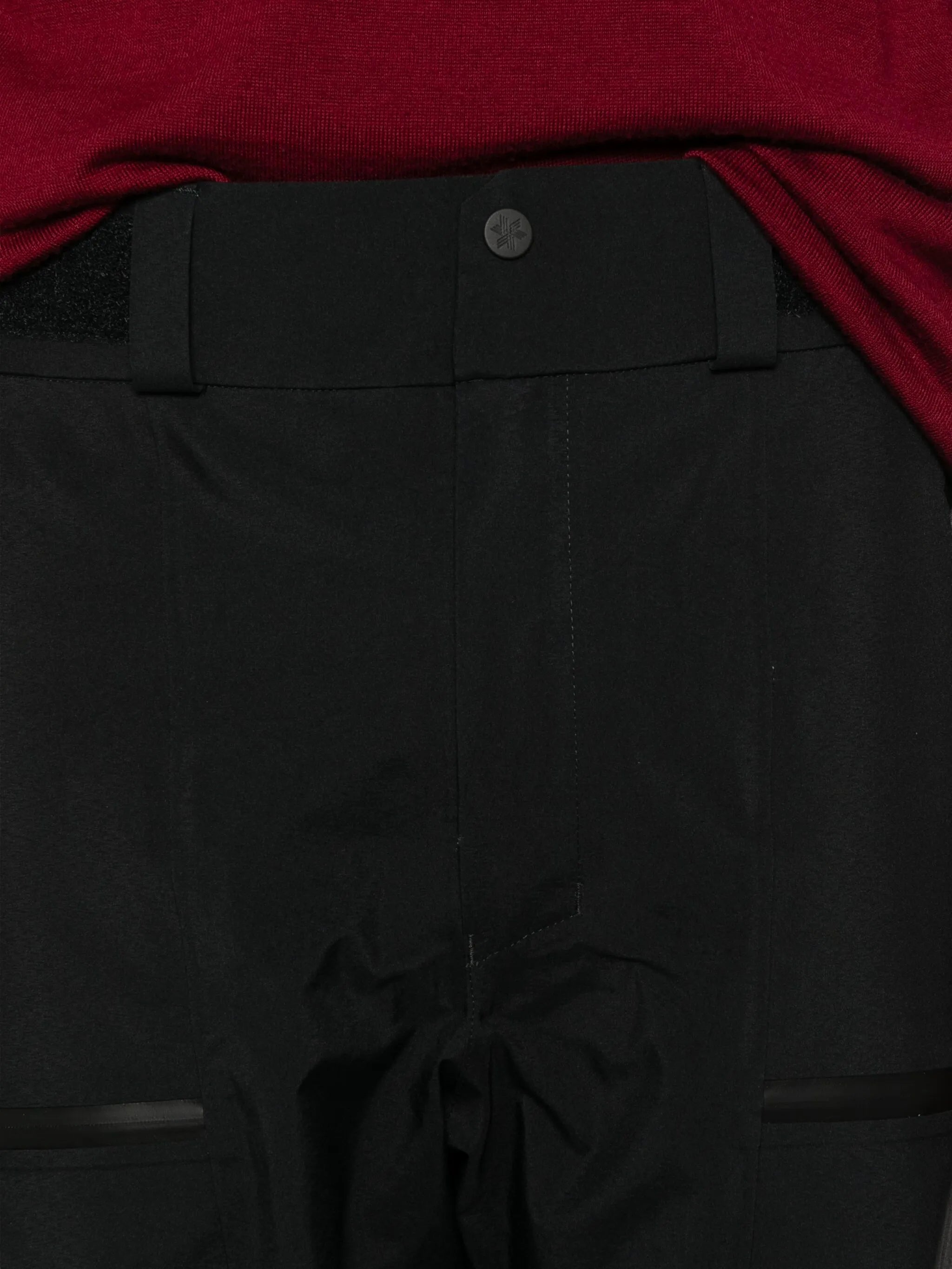 zip-detail waterproof ski trousers