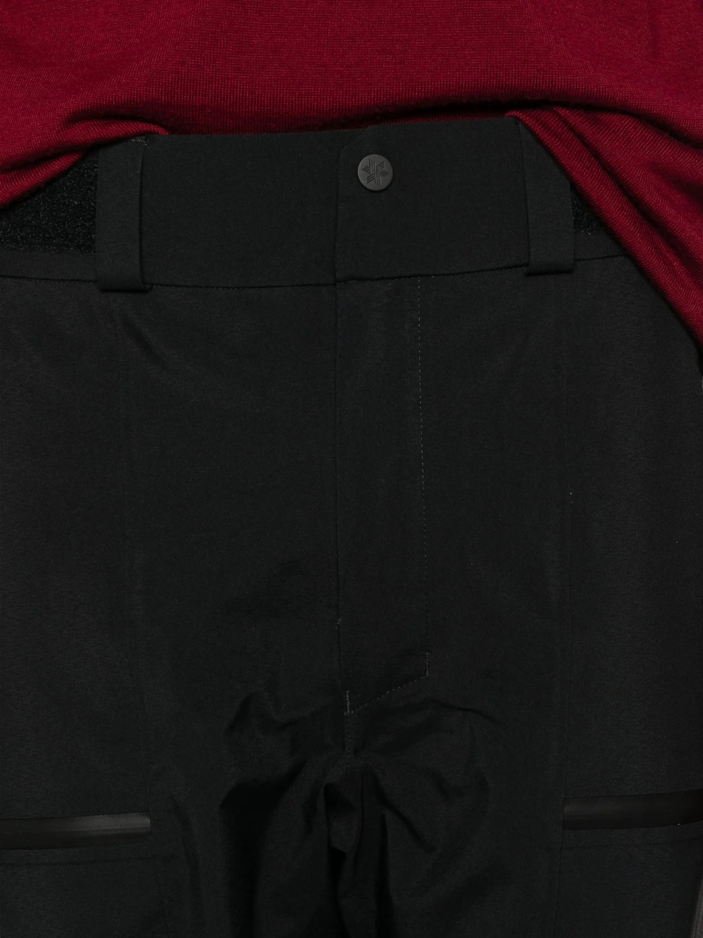 zip-detail waterproof ski trousers