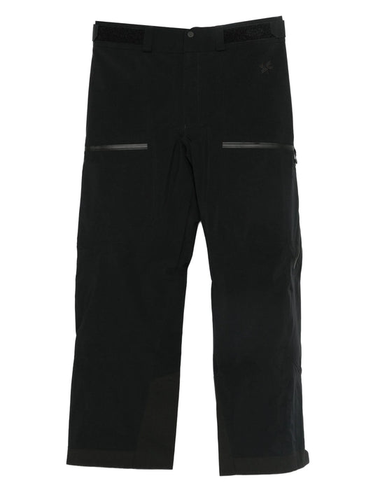 zip-detail waterproof ski trousers