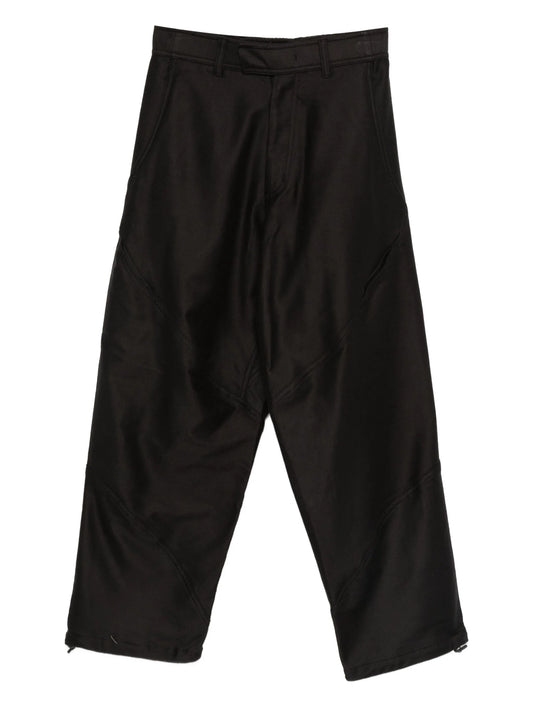 Helicoid cotton trousers
