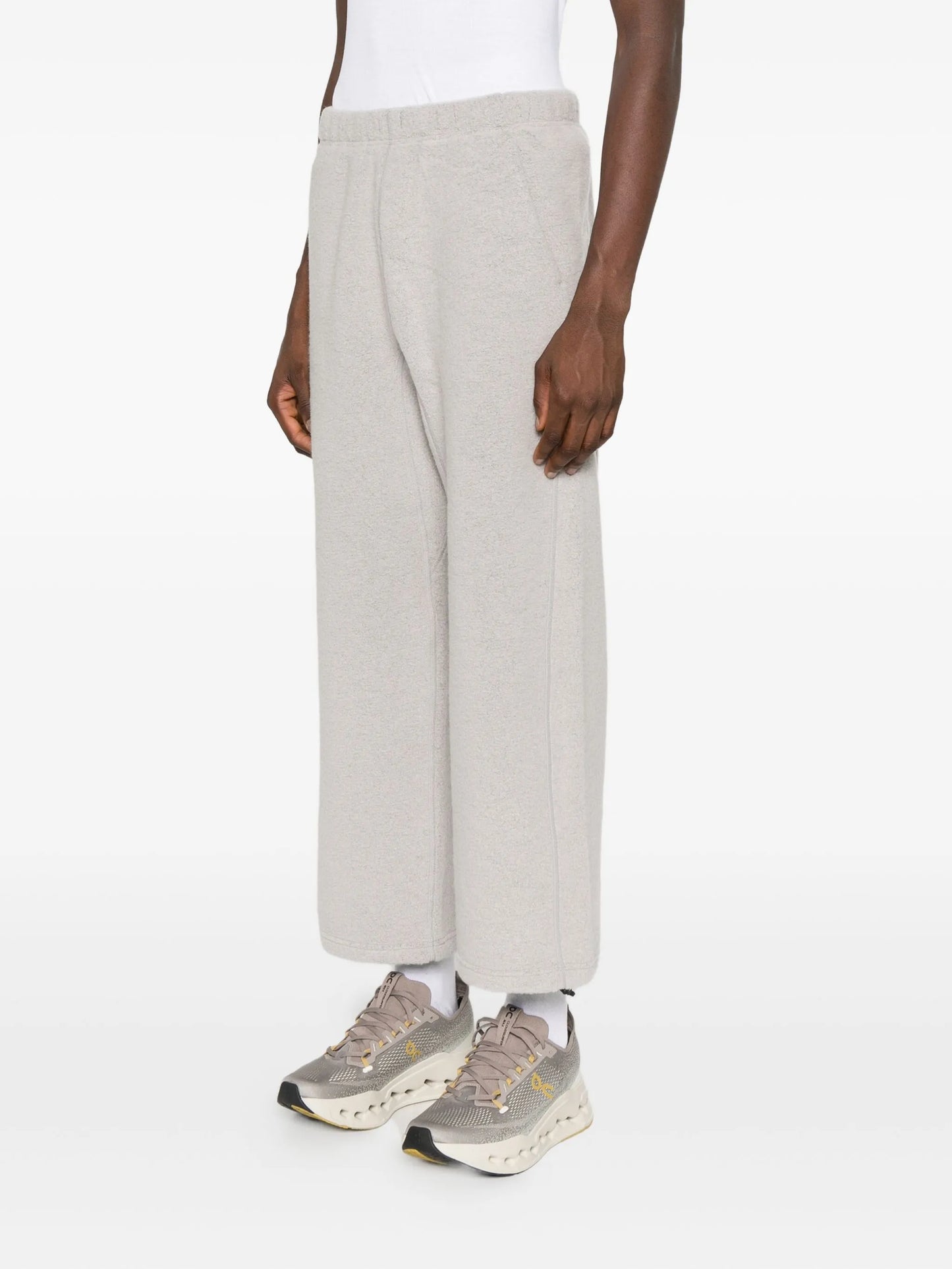 fleece-texture track pants