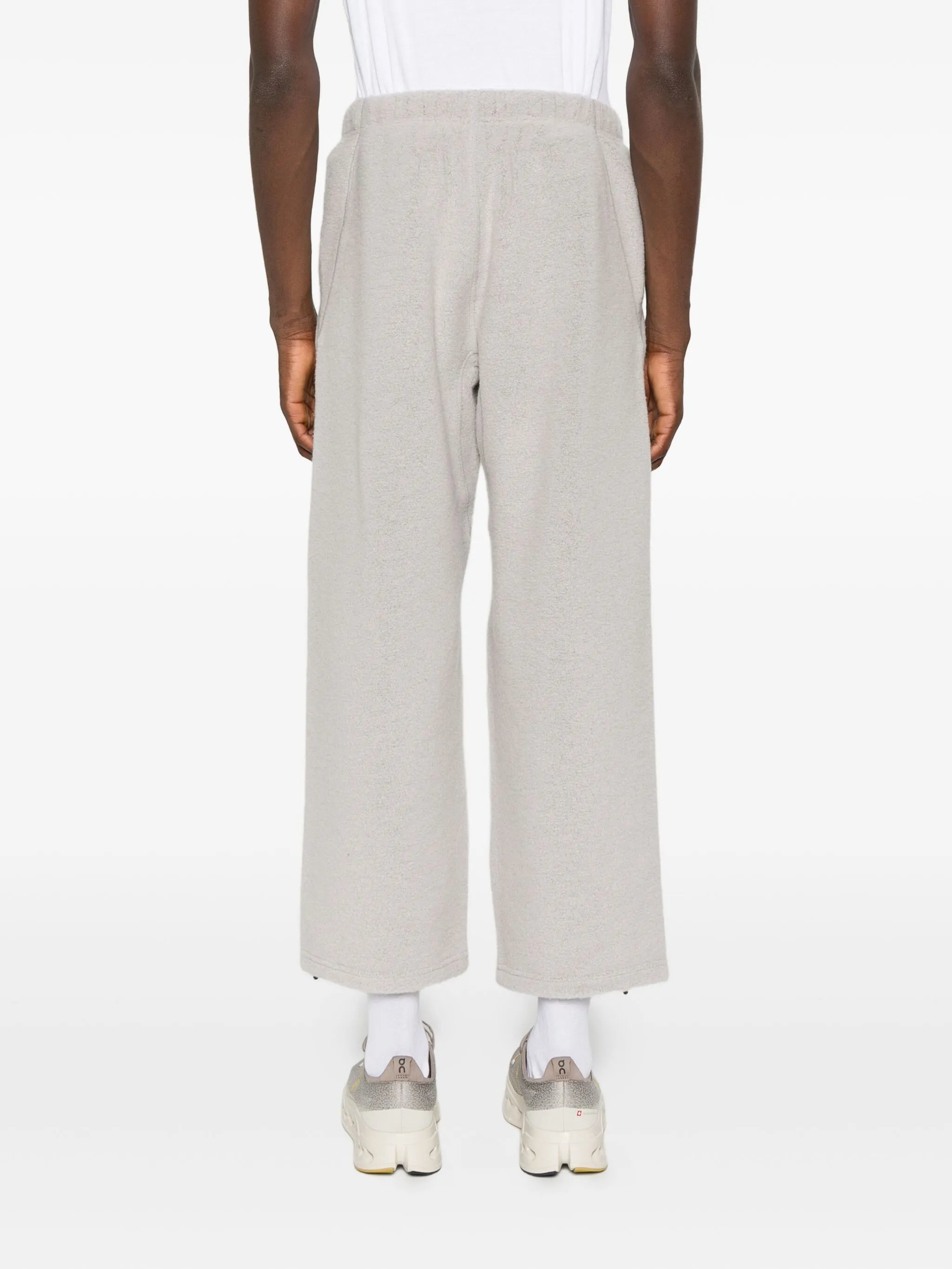 fleece-texture track pants