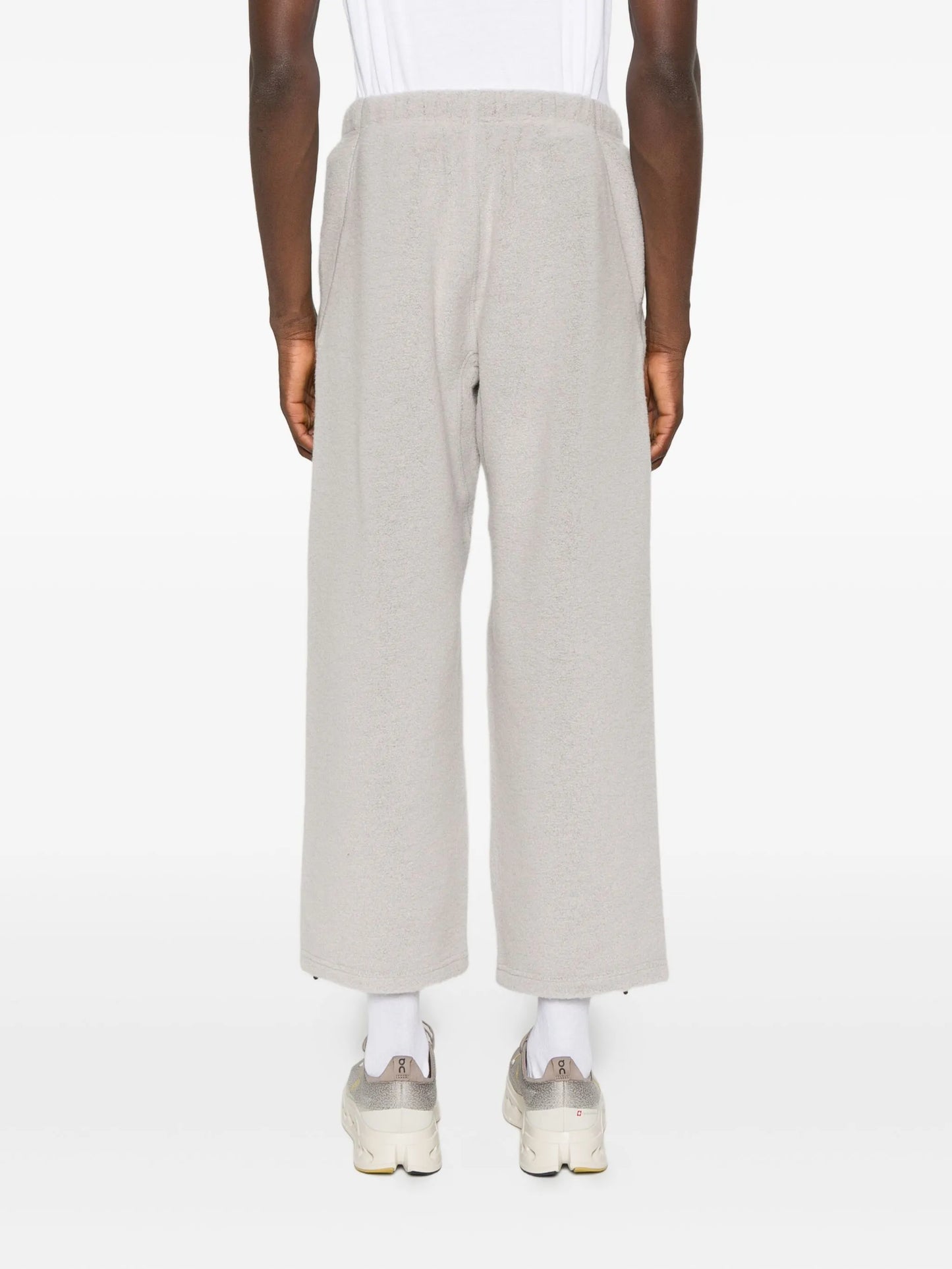 fleece-texture track pants