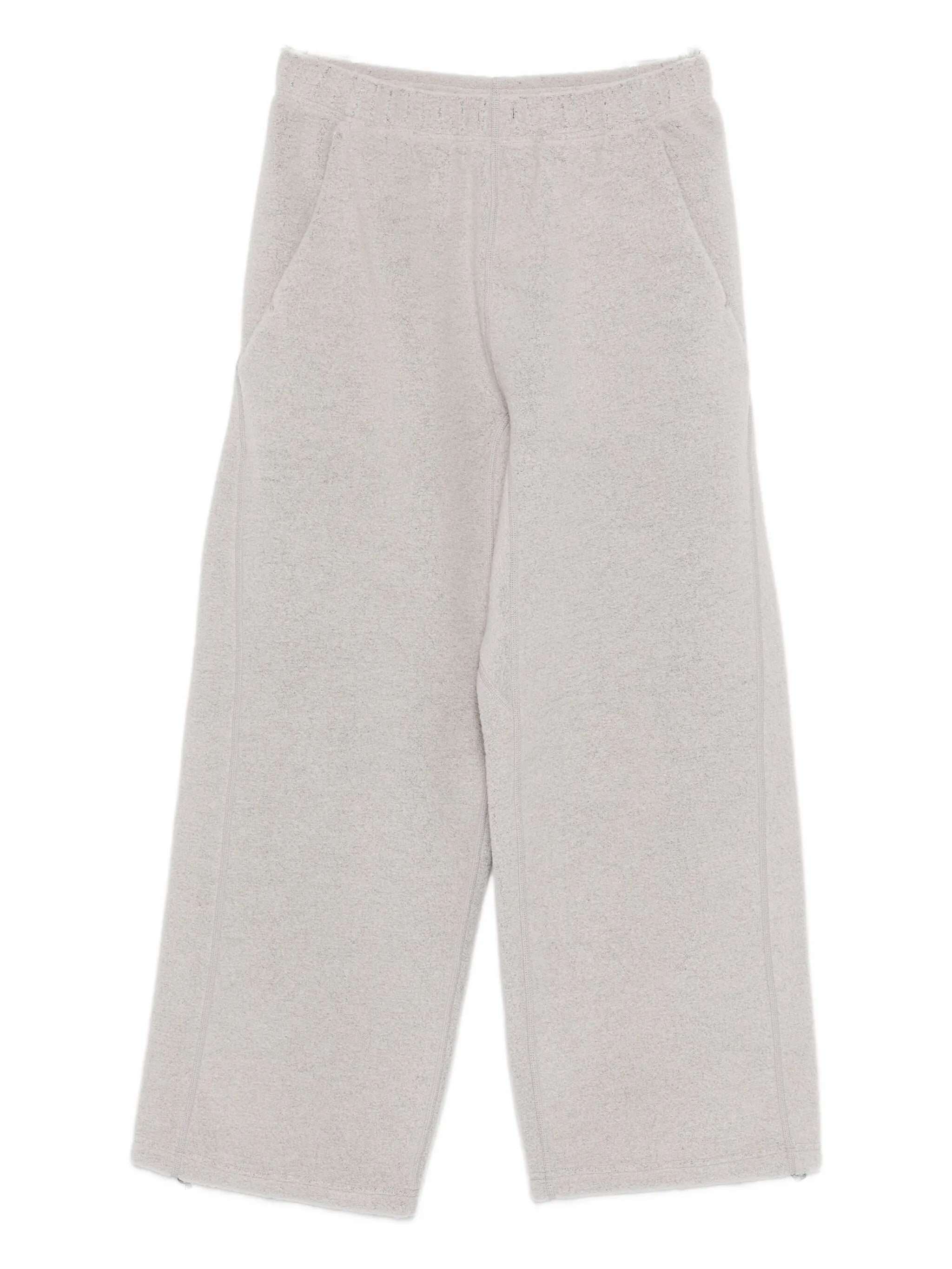 fleece-texture track pants