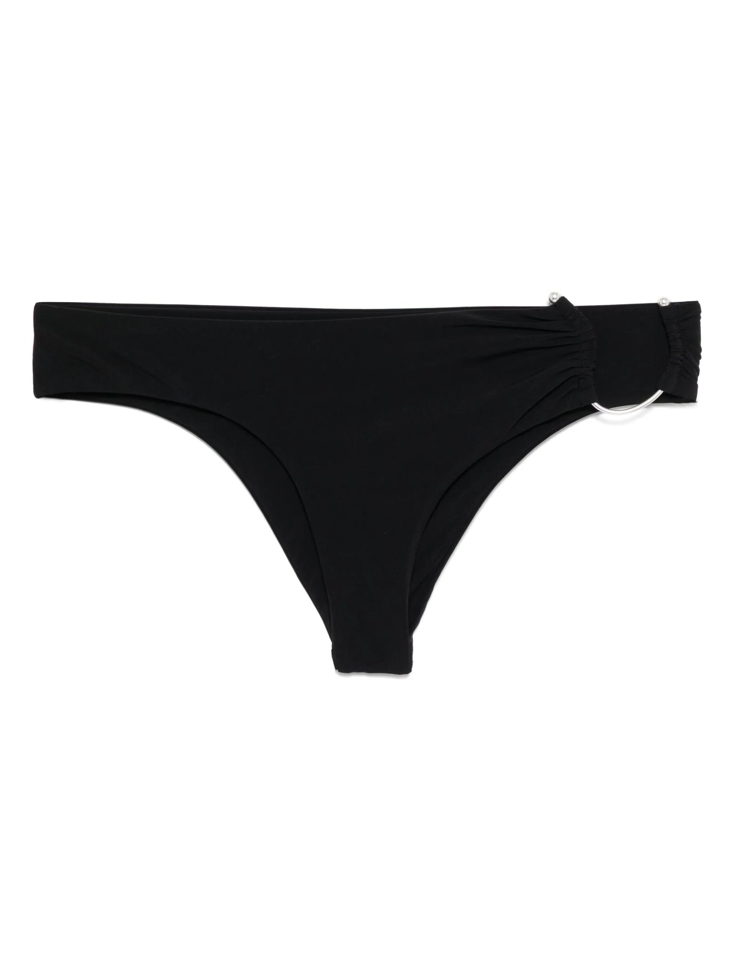 ruched side-crescent bikini bottoms