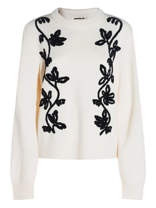 embroidered wool jumper