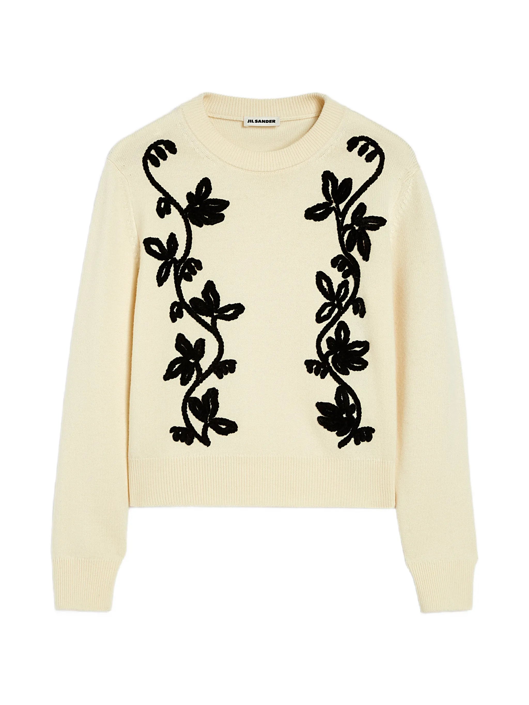 embroidered wool sweater
