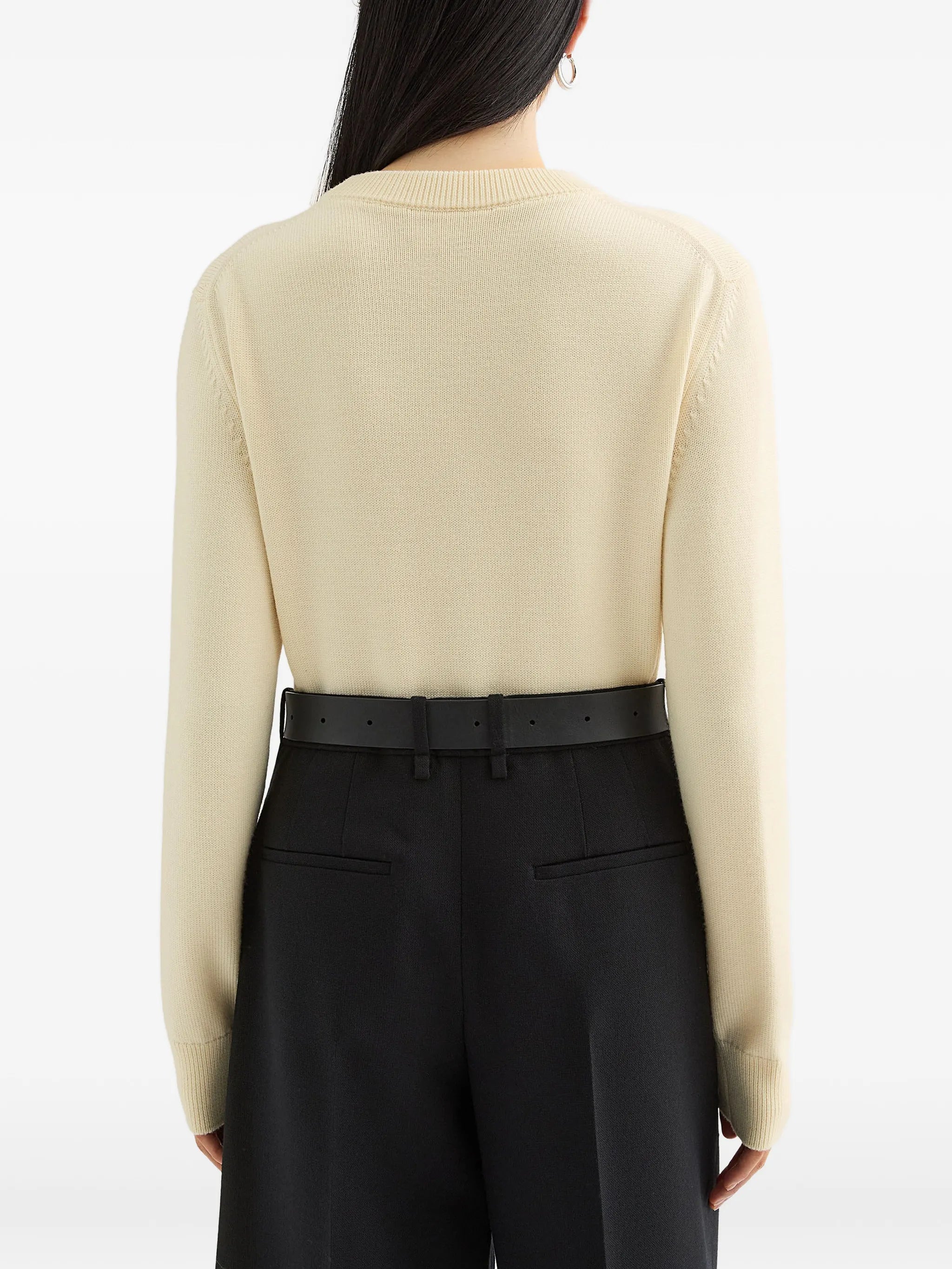 embroidered wool sweater