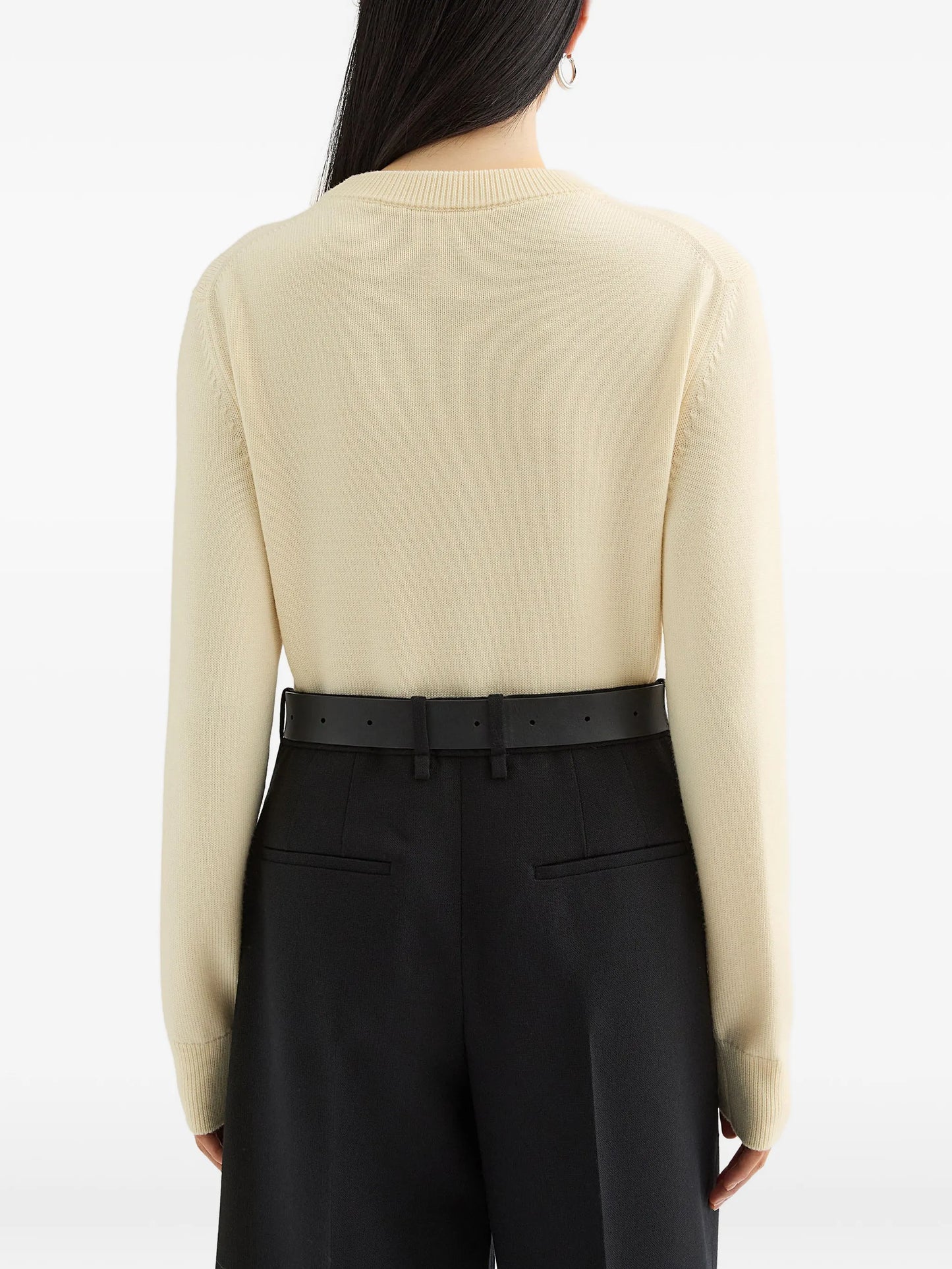 embroidered wool sweater