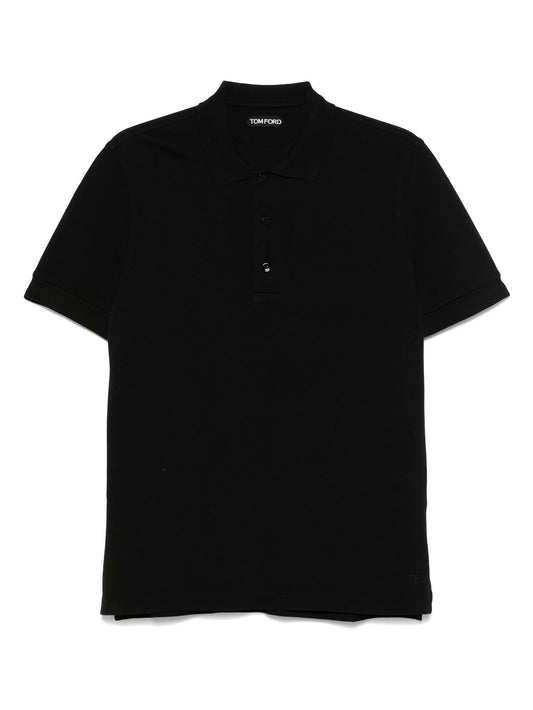 piqué-weave polo shirt