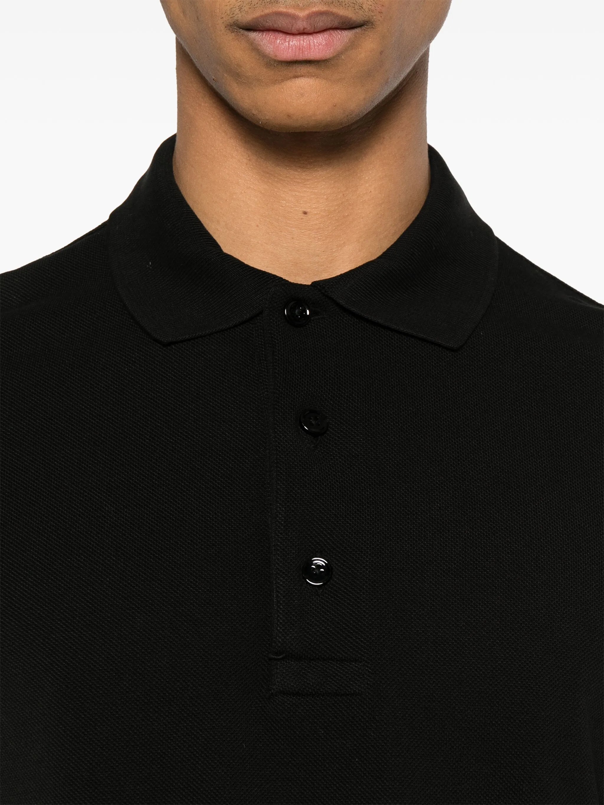 piqué-weave polo shirt