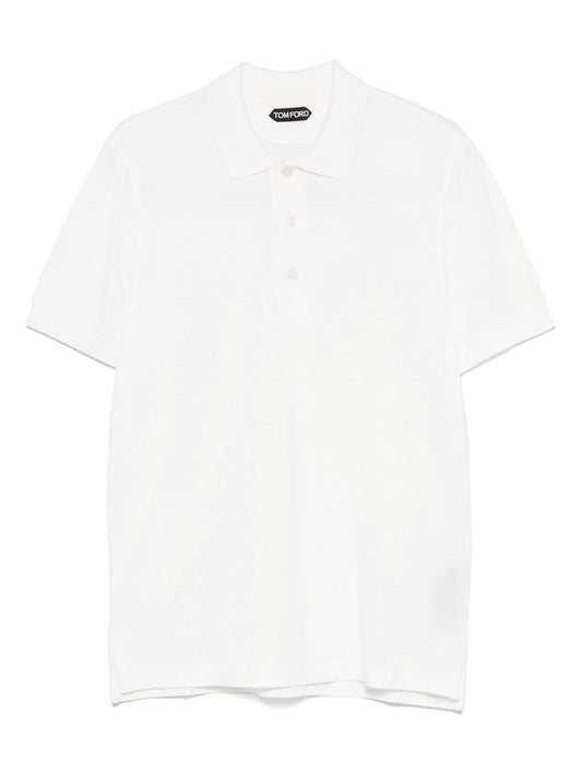 piqué-weave polo shirt