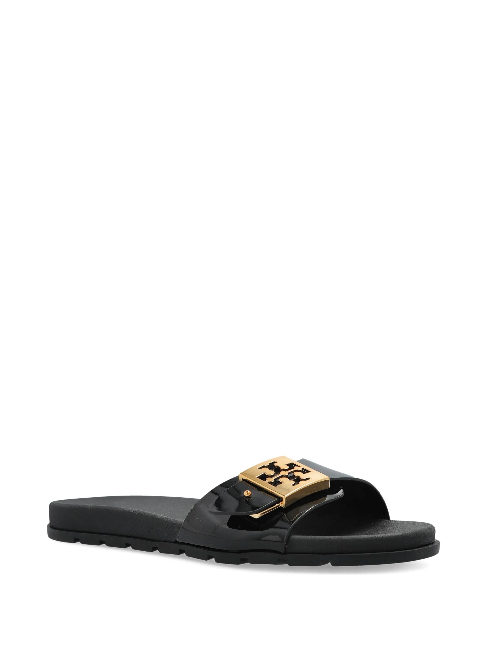 logo-buckle slides