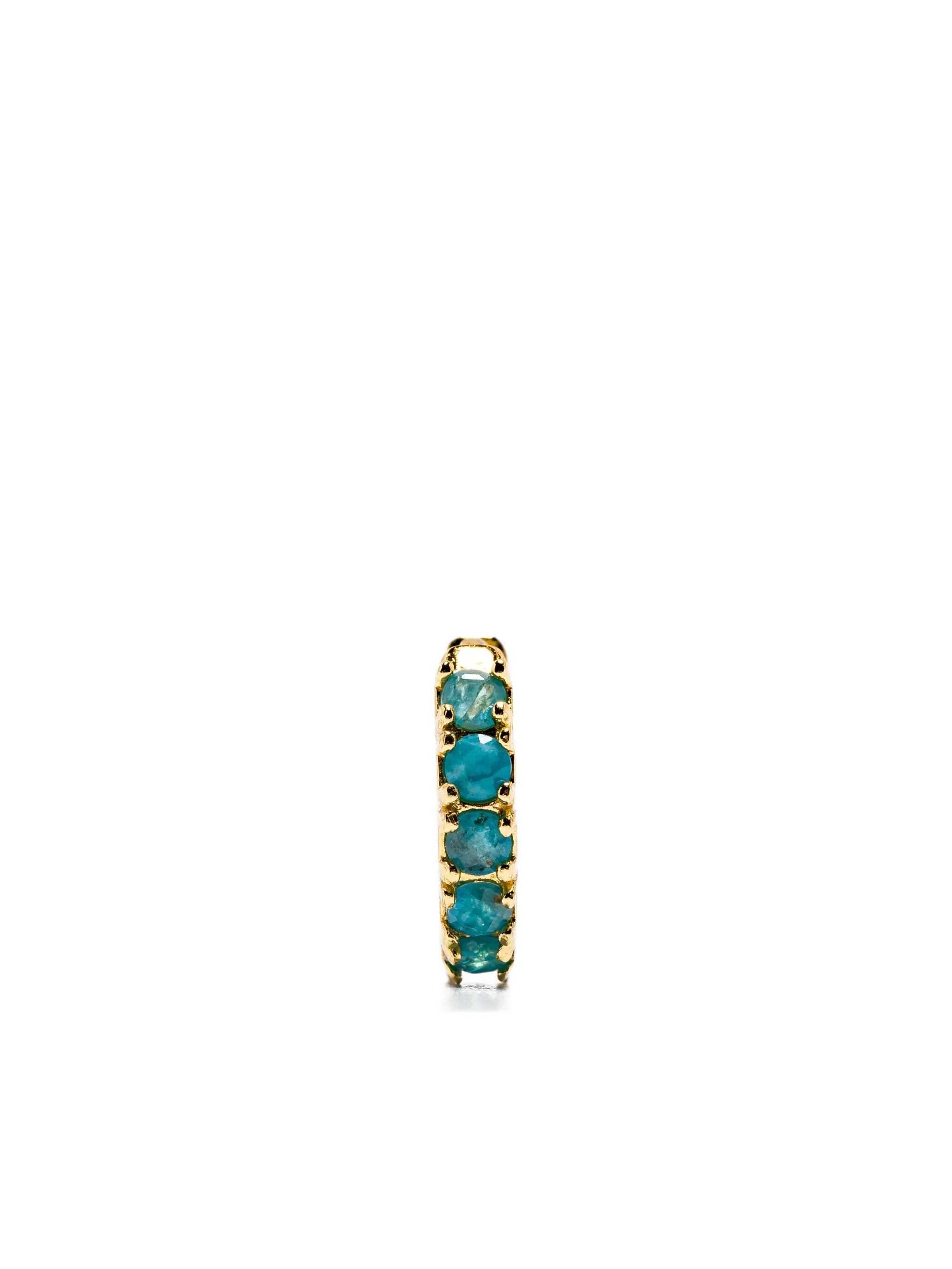apatite huggie-hoop earrings