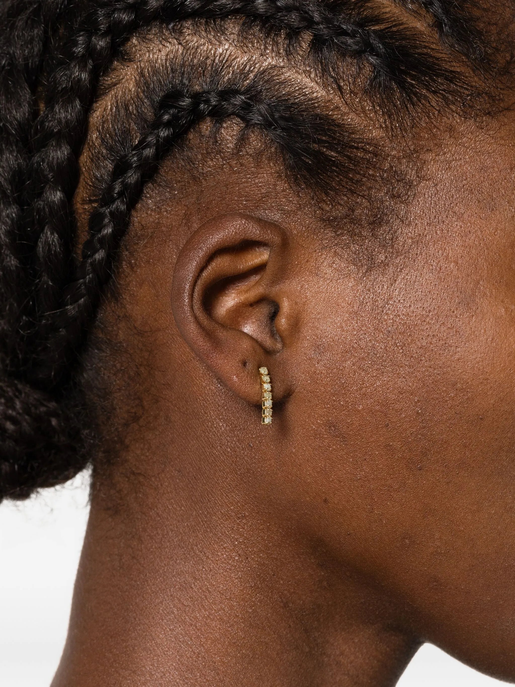 aventurine post-back earrings