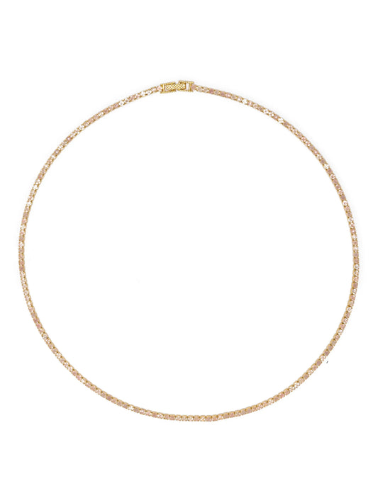 rose-quartz tennis necklace